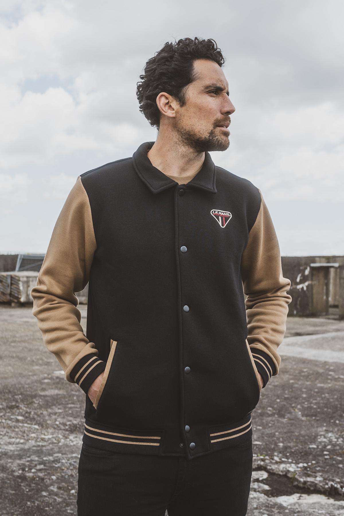 Herren Jacke Steve Mcqueen SWEATSHIRT SSM03-005 NOIR — Ansicht 6