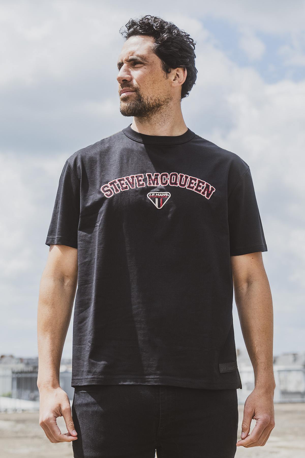 Tee Shirt Homme Steve Mcqueen TEE SHIRT TSM08-005 NOIR — vue 1