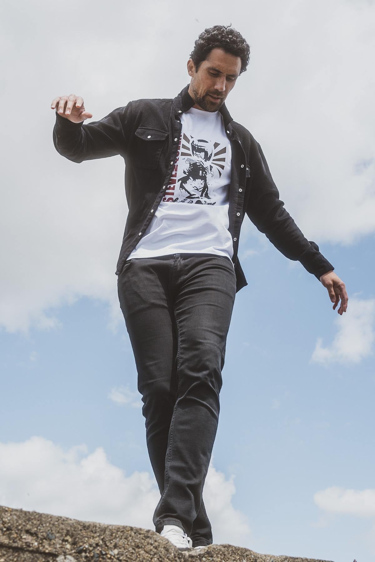Tee Shirt Homme Steve Mcqueen TEE SHIRT TSM03-000 OFF WHITE — vue 4