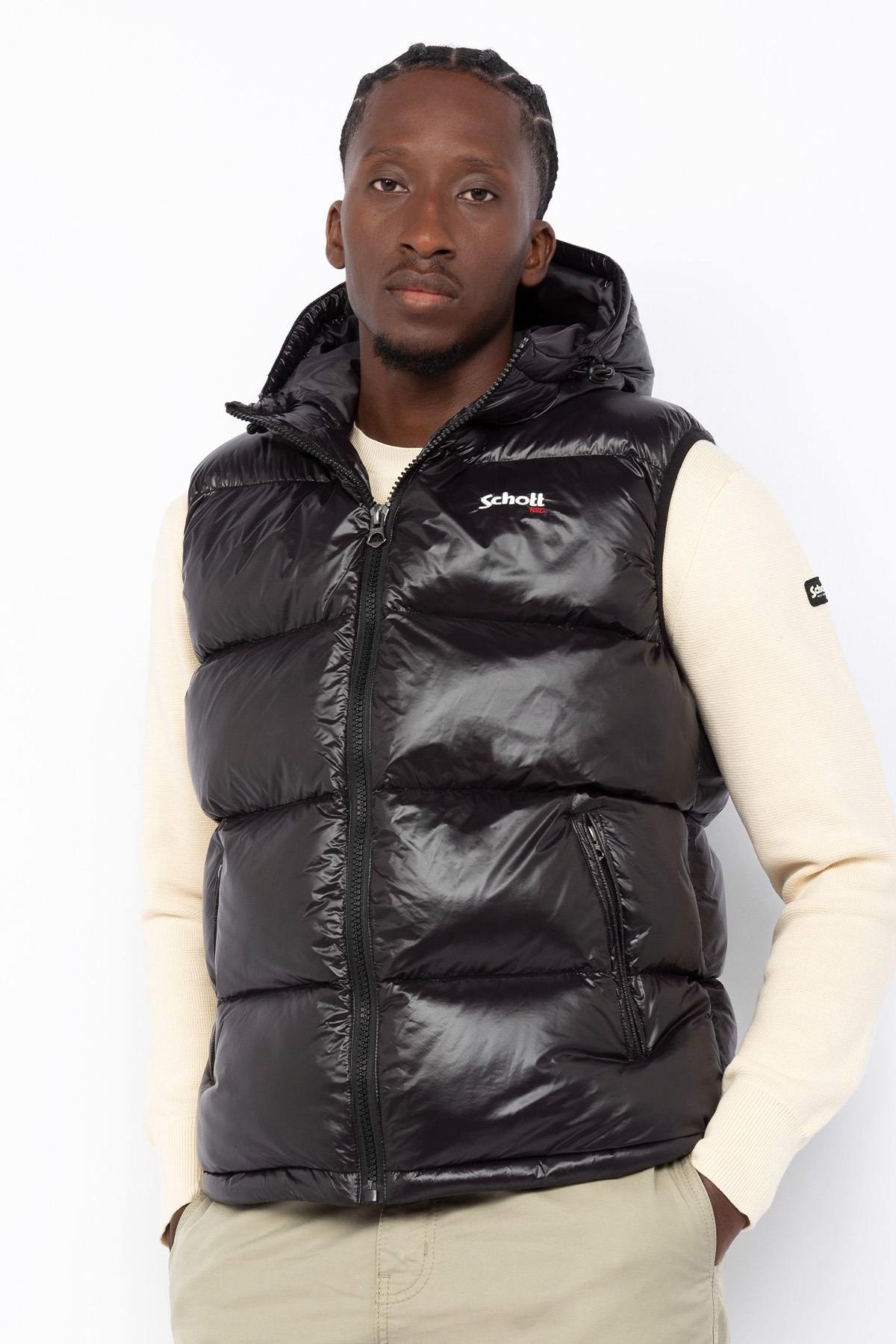 Herren Jacke Schott COLUMBUS2V BLACK — Ansicht 1