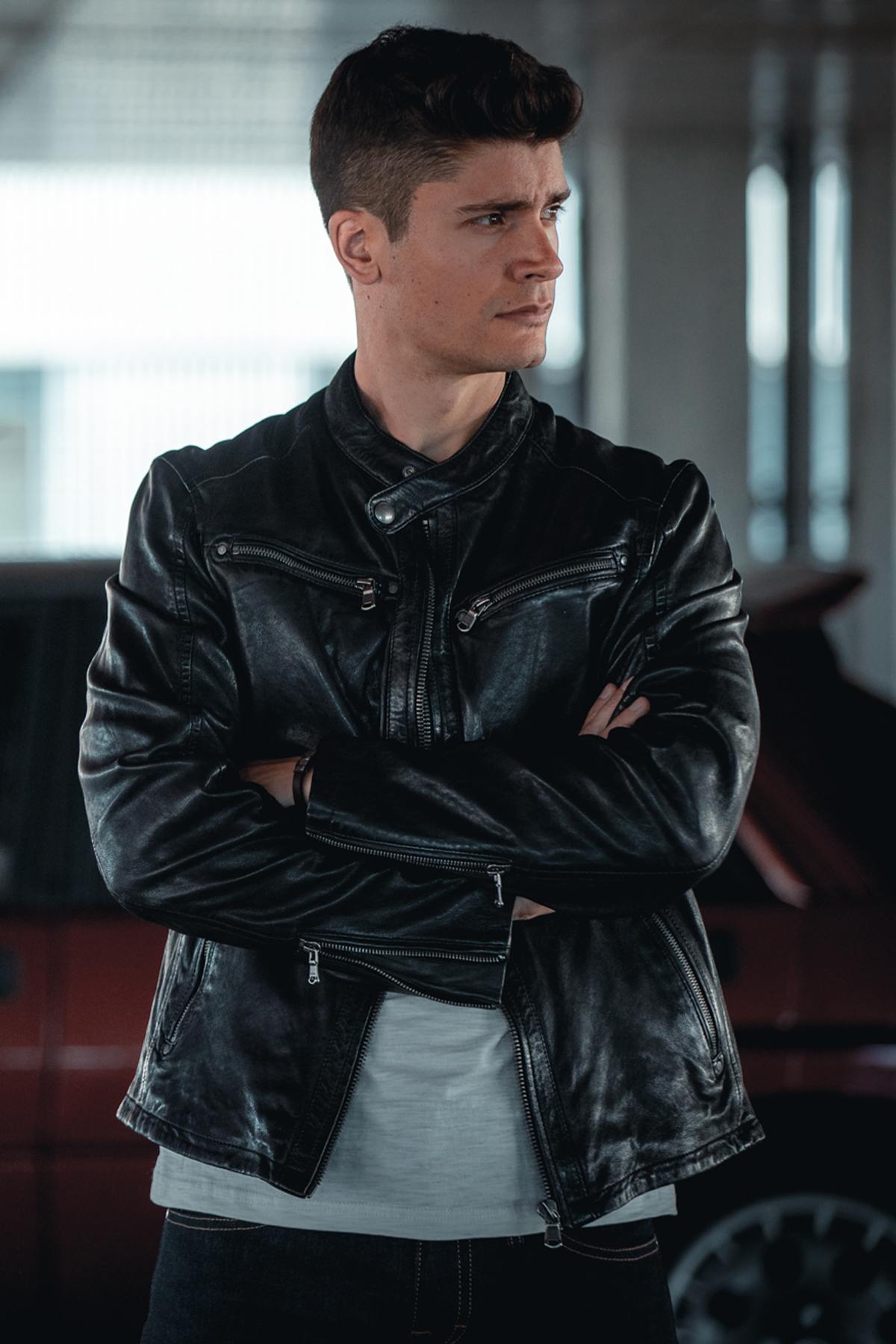 Blouson Homme Daytona GAFINO LAMB VITA BLACK — vue 4