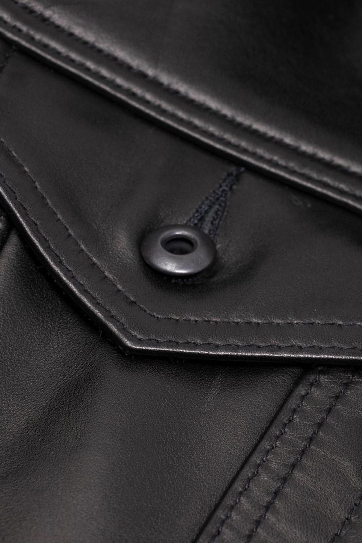Giacche Uomo Schott 121 BLACK — vista 9