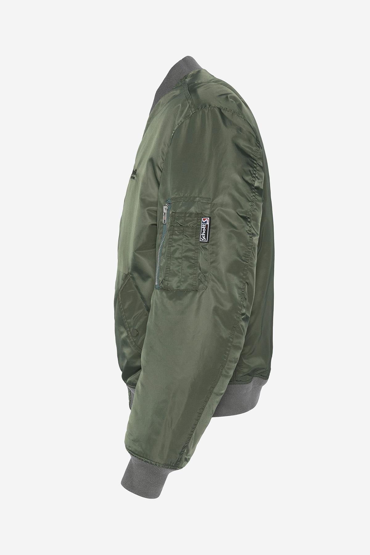 Giacche Uomo Schott MACAMPSRS GREEN — vista 4