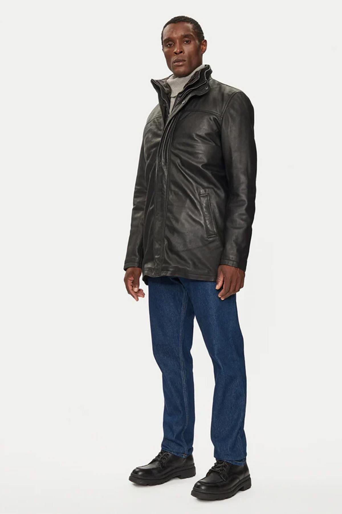 Herren Mantel Serge Pariente PARKA ORIO BLACK — Ansicht 2