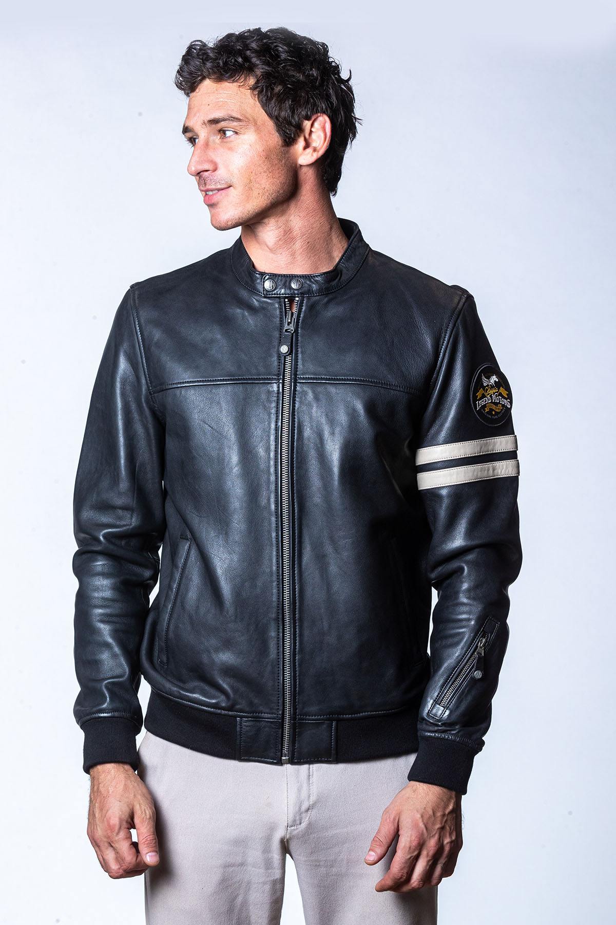 Chaqueta Hombre Classic Legend Motors MILES CLM BLACK — vista 4