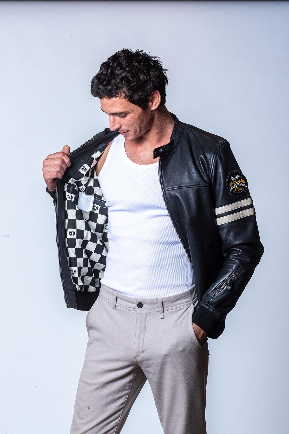 Chaqueta Hombre Classic Legend Motors MILES CLM BLACK — vista 2