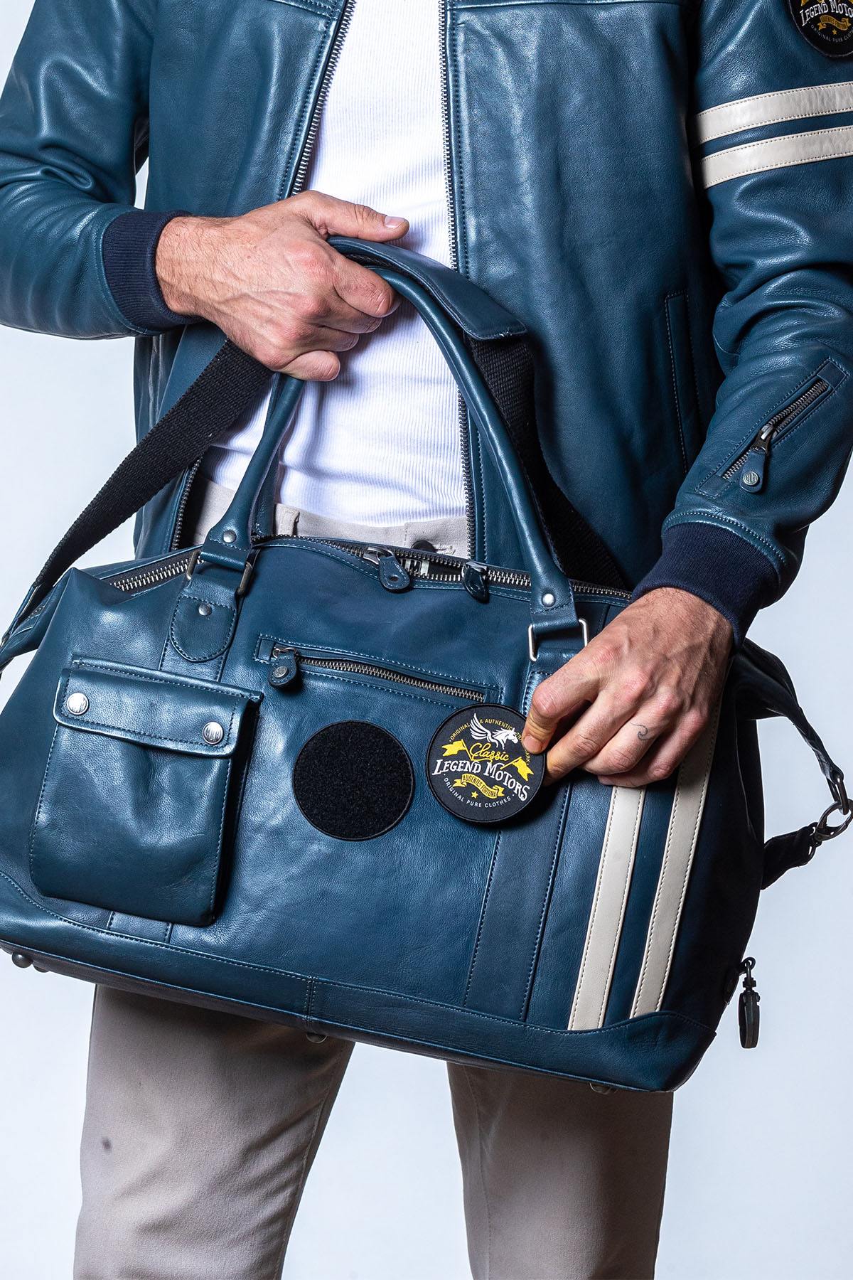 Bolsos Hombre Classic Legend Motors GASTON CLM 48H ROYAL BLUE — vista 2
