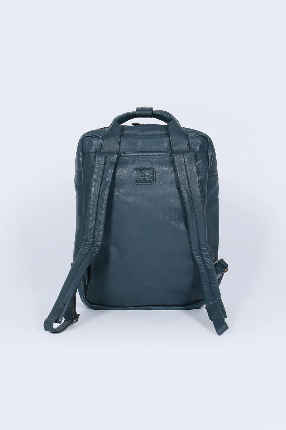 Bolsos Hombre Steve Mcqueen MATT5 BACKPACK ROYAL BLUE — vista 3