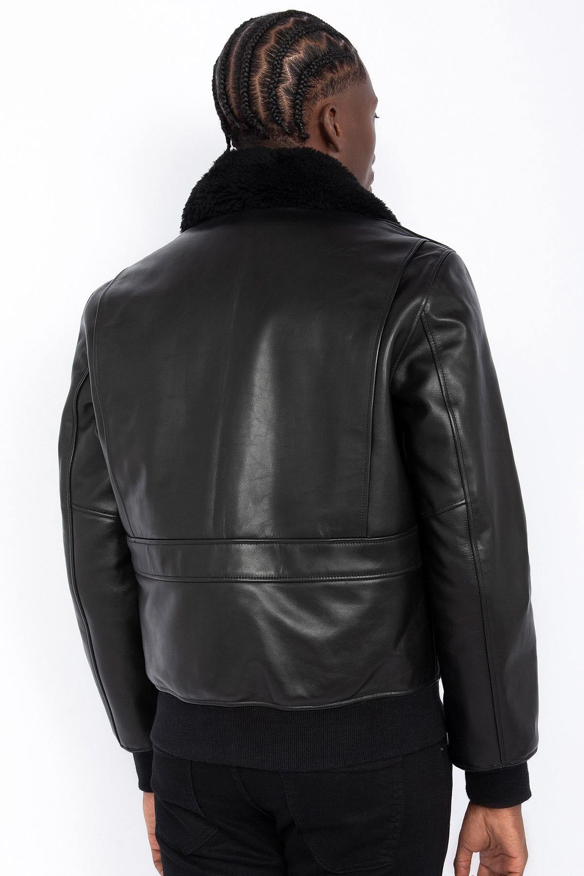 Chaqueta Hombre Schott LCFLYW22 BLACK — vista 7