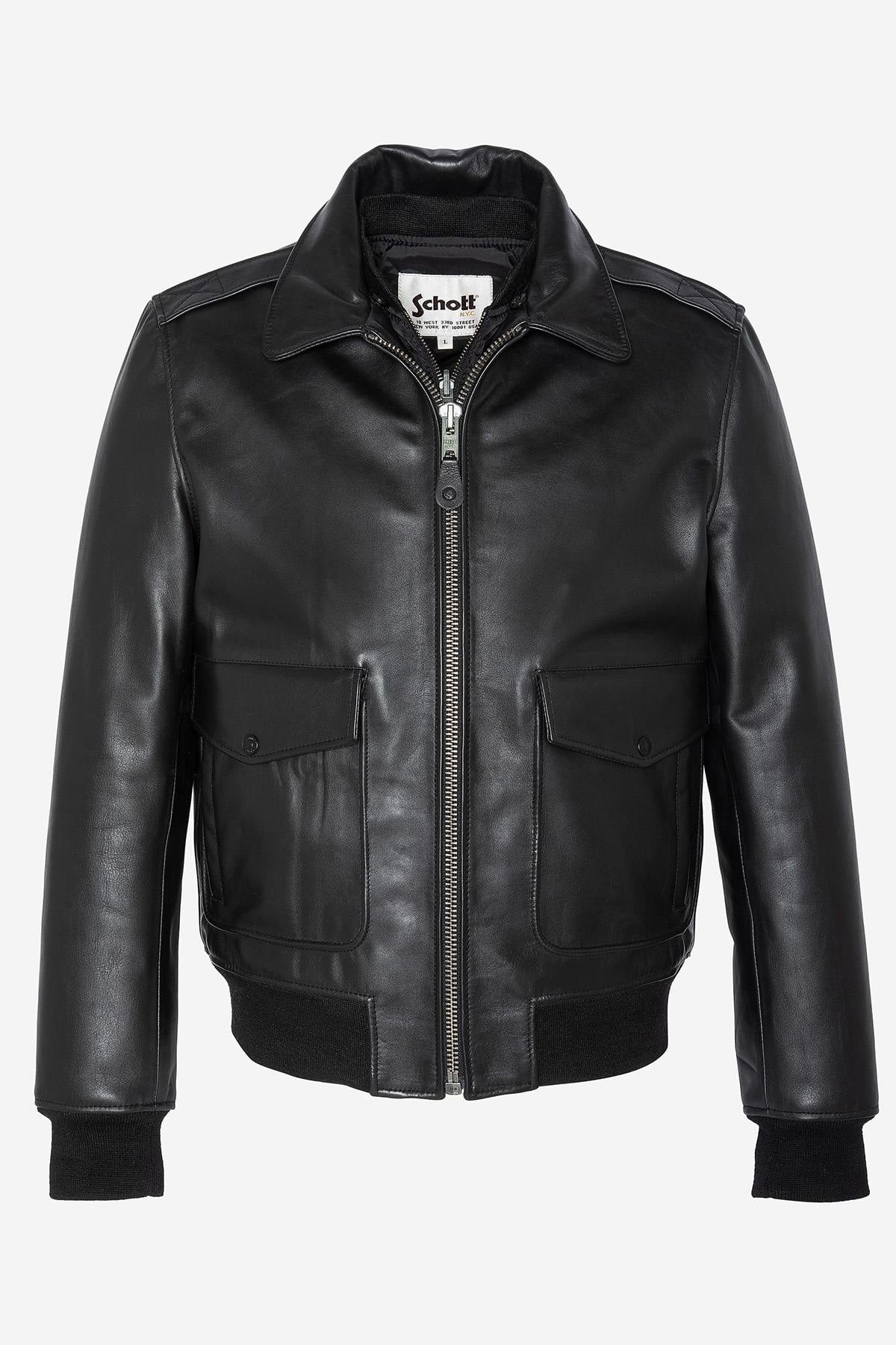Chaqueta Hombre Schott LCFLYW22 BLACK — vista 14