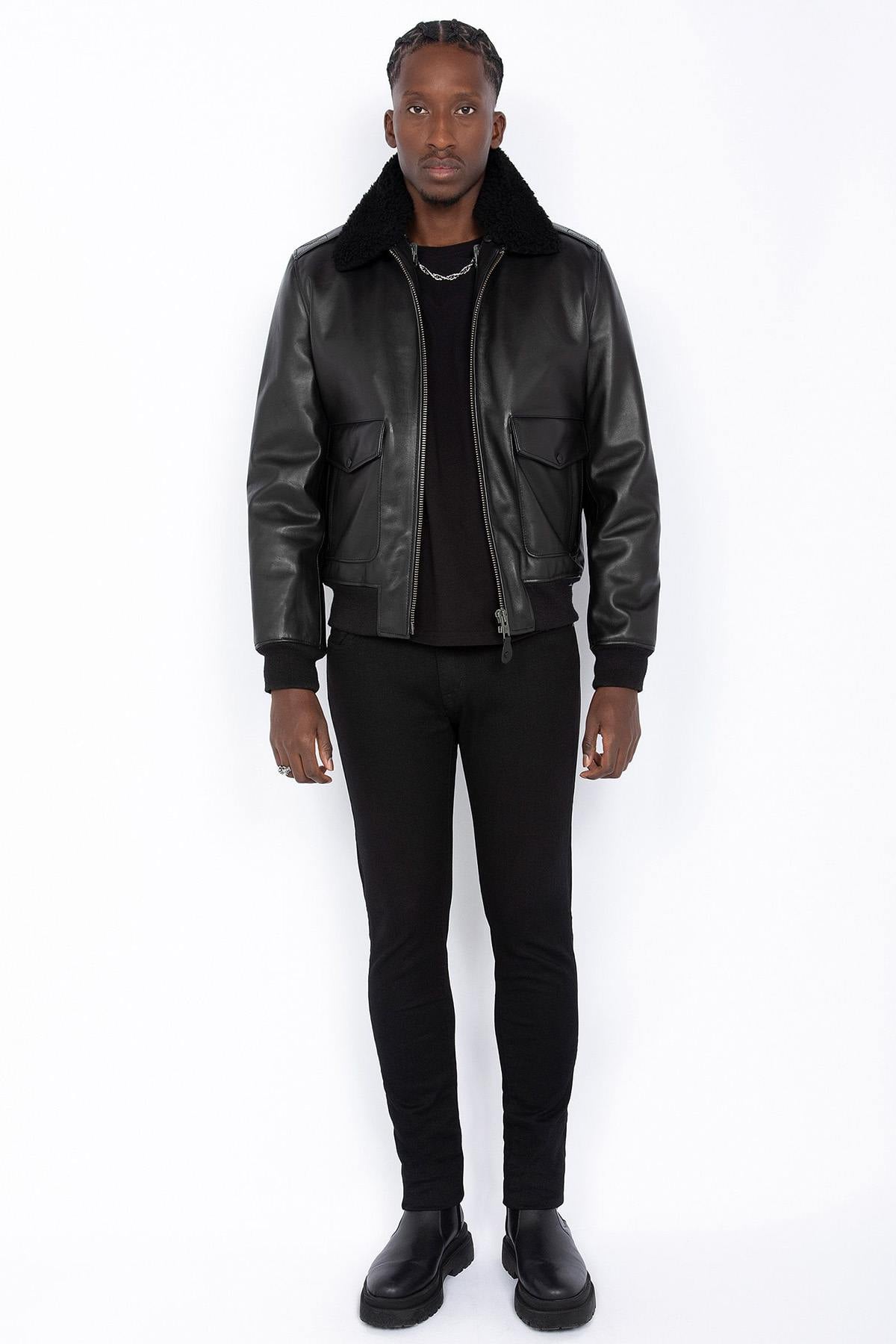 Chaqueta Hombre Schott LCFLYW22 BLACK — vista 11