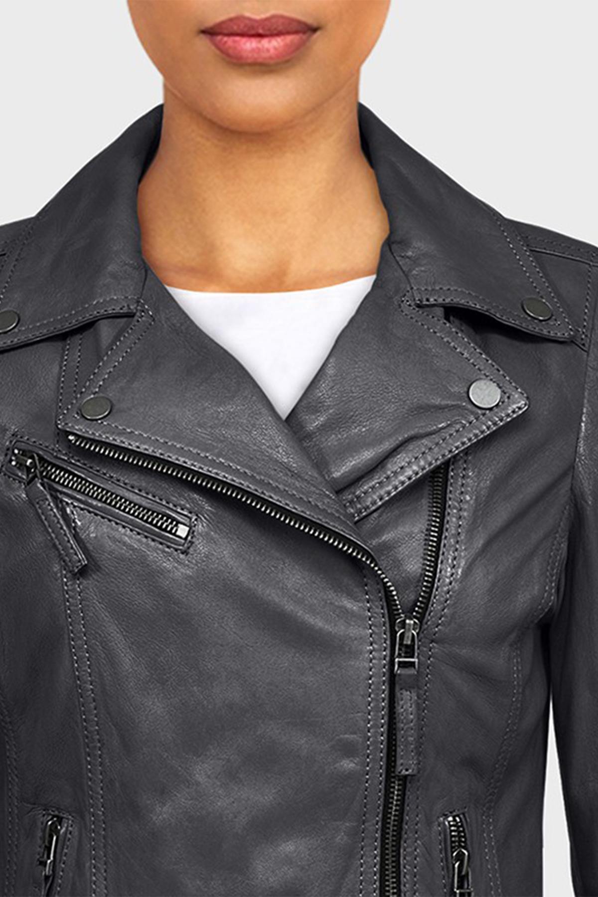 Damen Jacke Oakwood CLUB METAL NOIR 501 — Ansicht 2