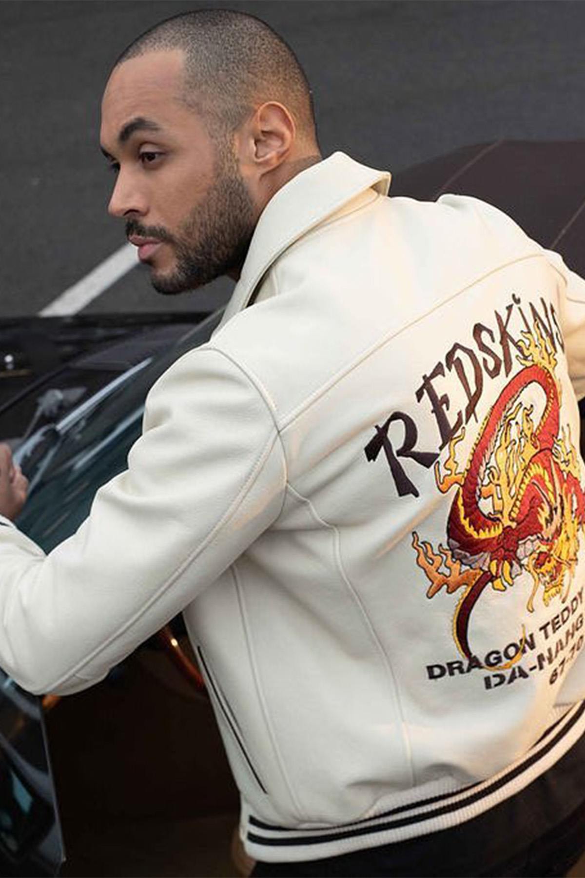 Blouson Homme Redskins DRAGON COHIBA CREAM — vue 7