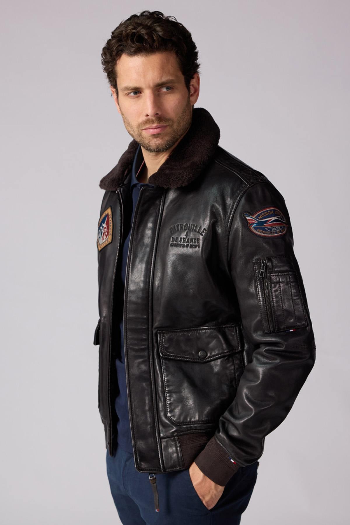 Blouson Homme Patrouille De France RAVEN ALPHA BROWN — vue 6