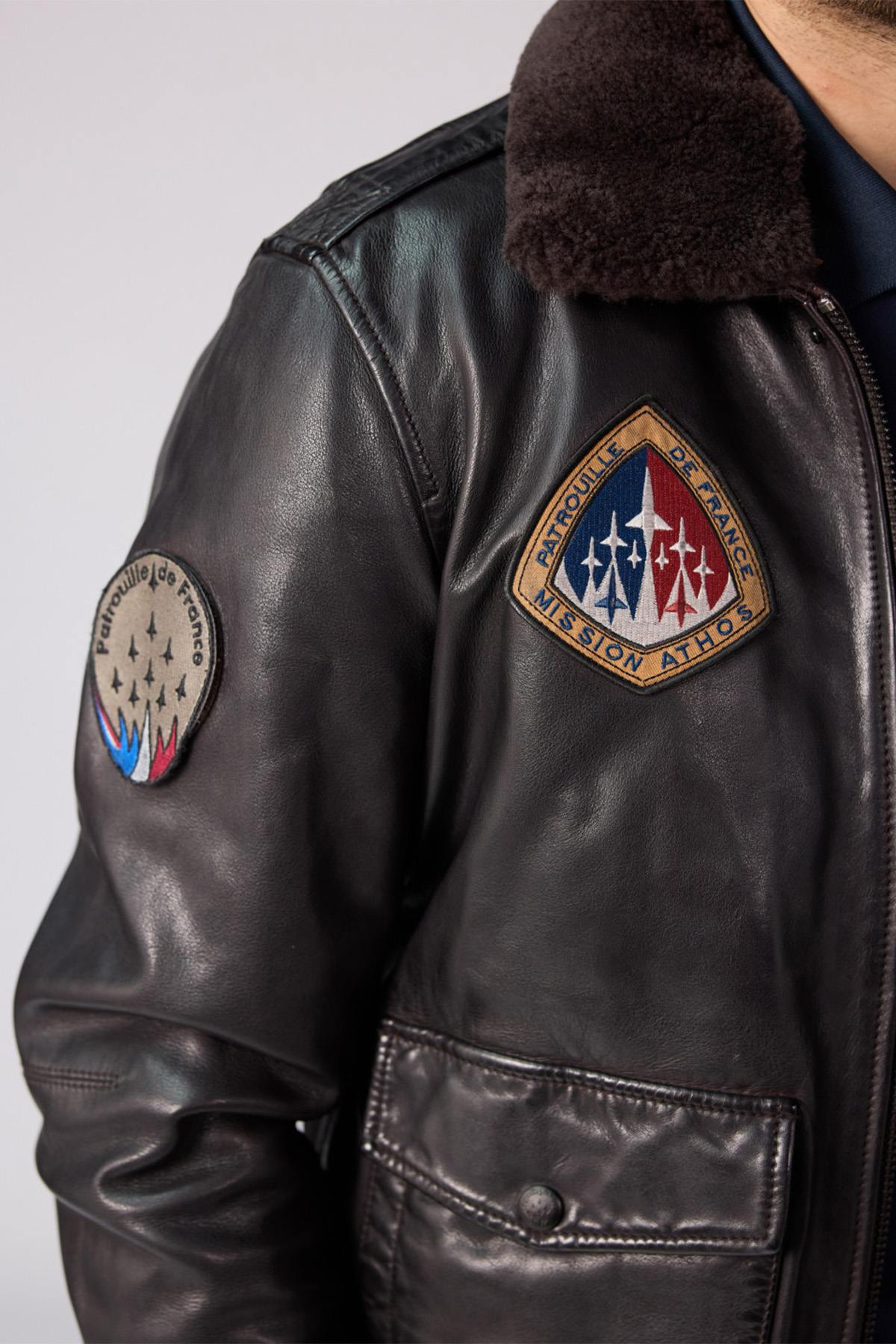 Blouson Homme Patrouille De France RAVEN ALPHA BROWN — vue 3