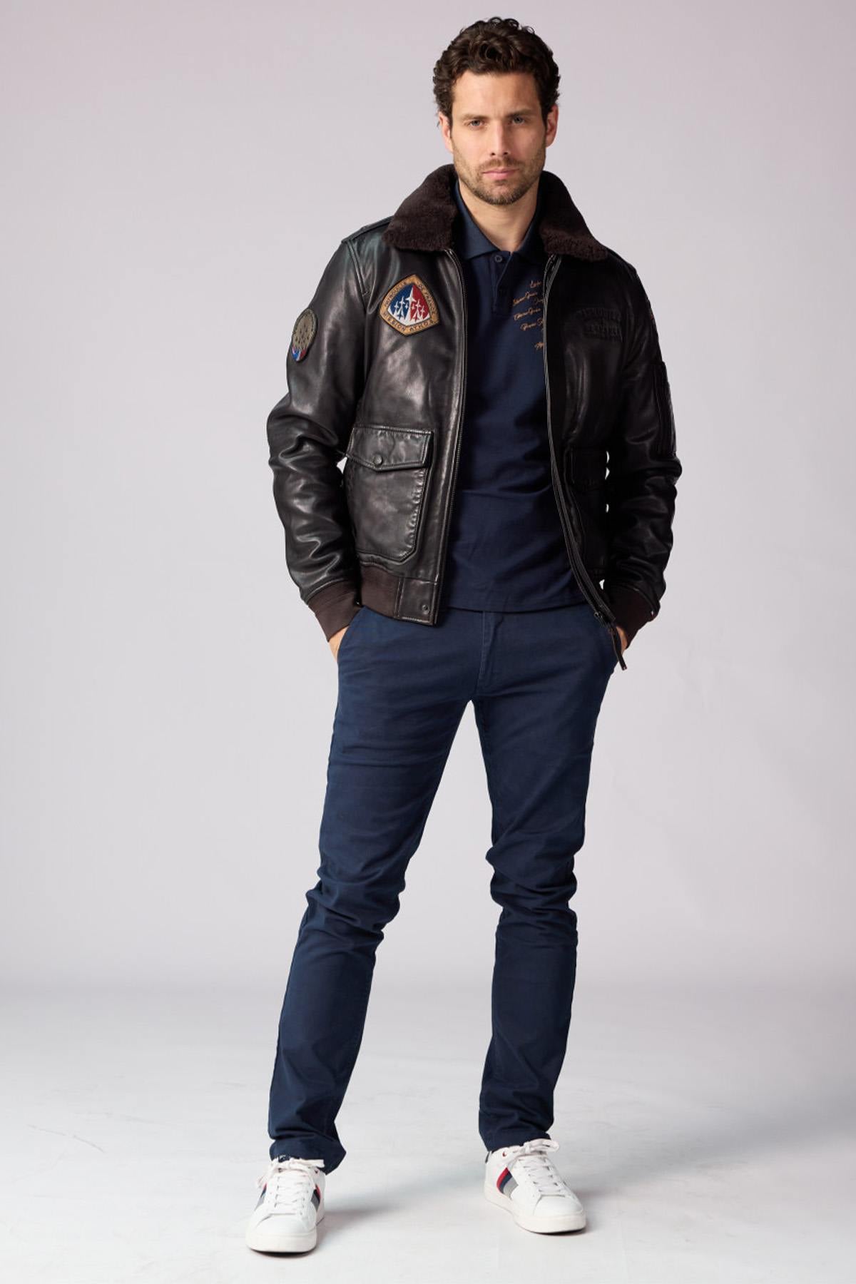 Blouson Homme Patrouille De France RAVEN ALPHA BROWN — vue 4