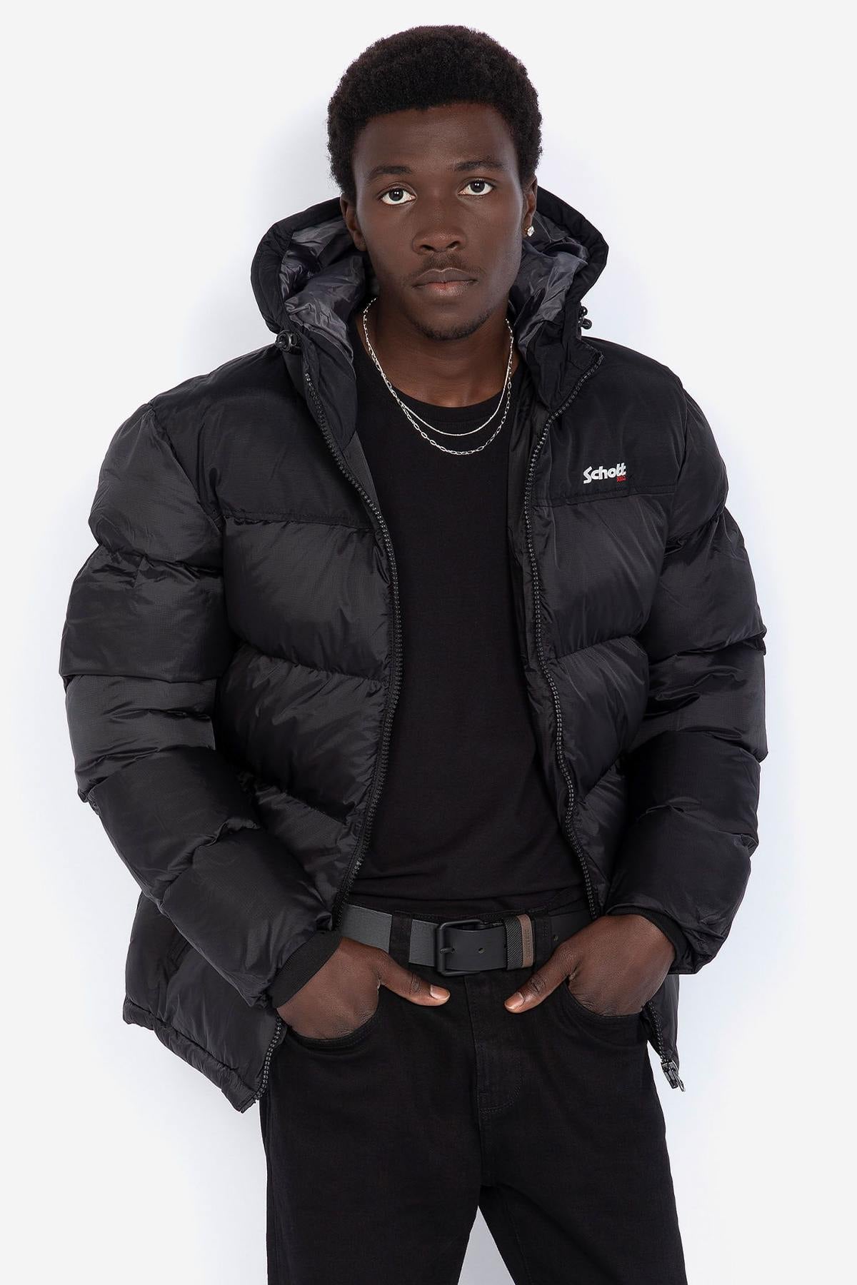 Chaqueta Hombre Schott UTAH2 BLACK — vista 4