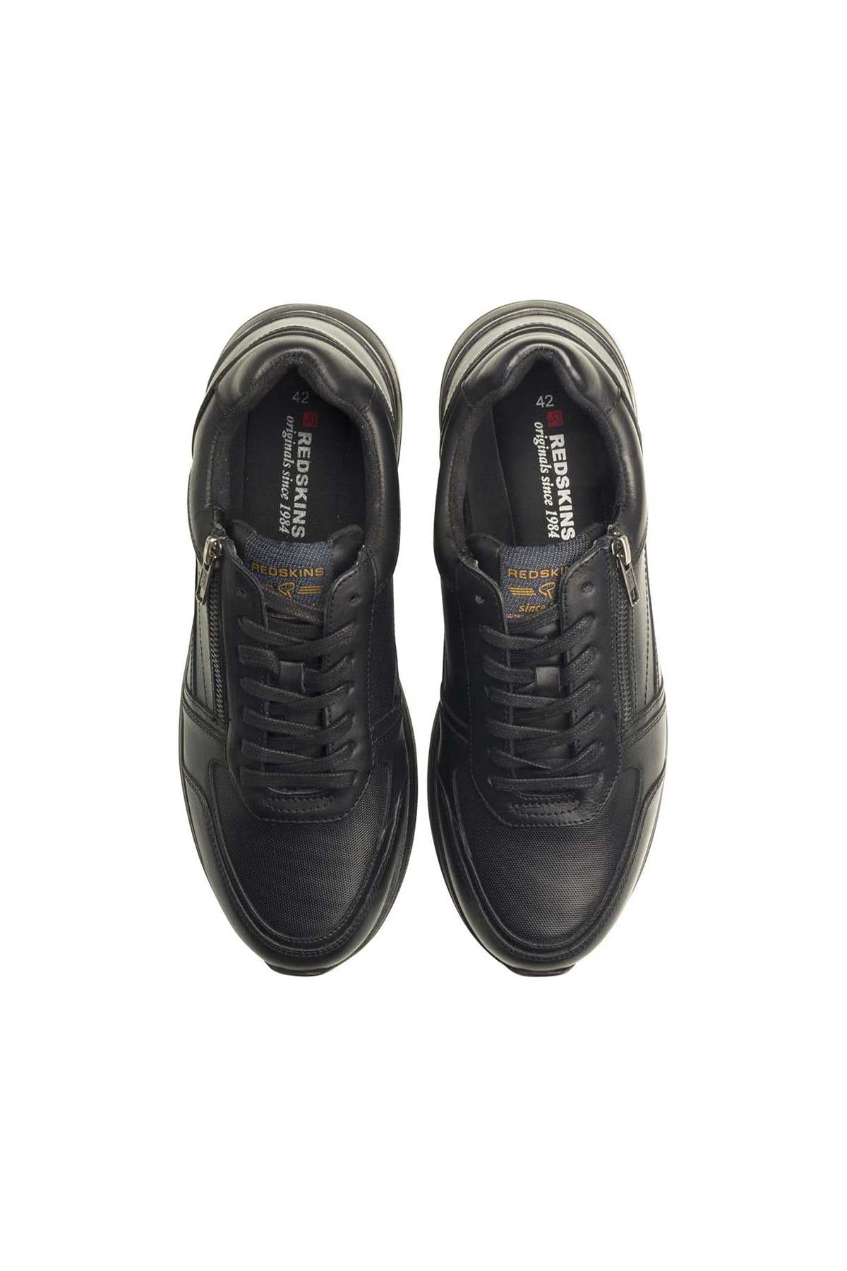 Baskets En Cuir Homme Redskins CALLIAS NOIR — vue 3