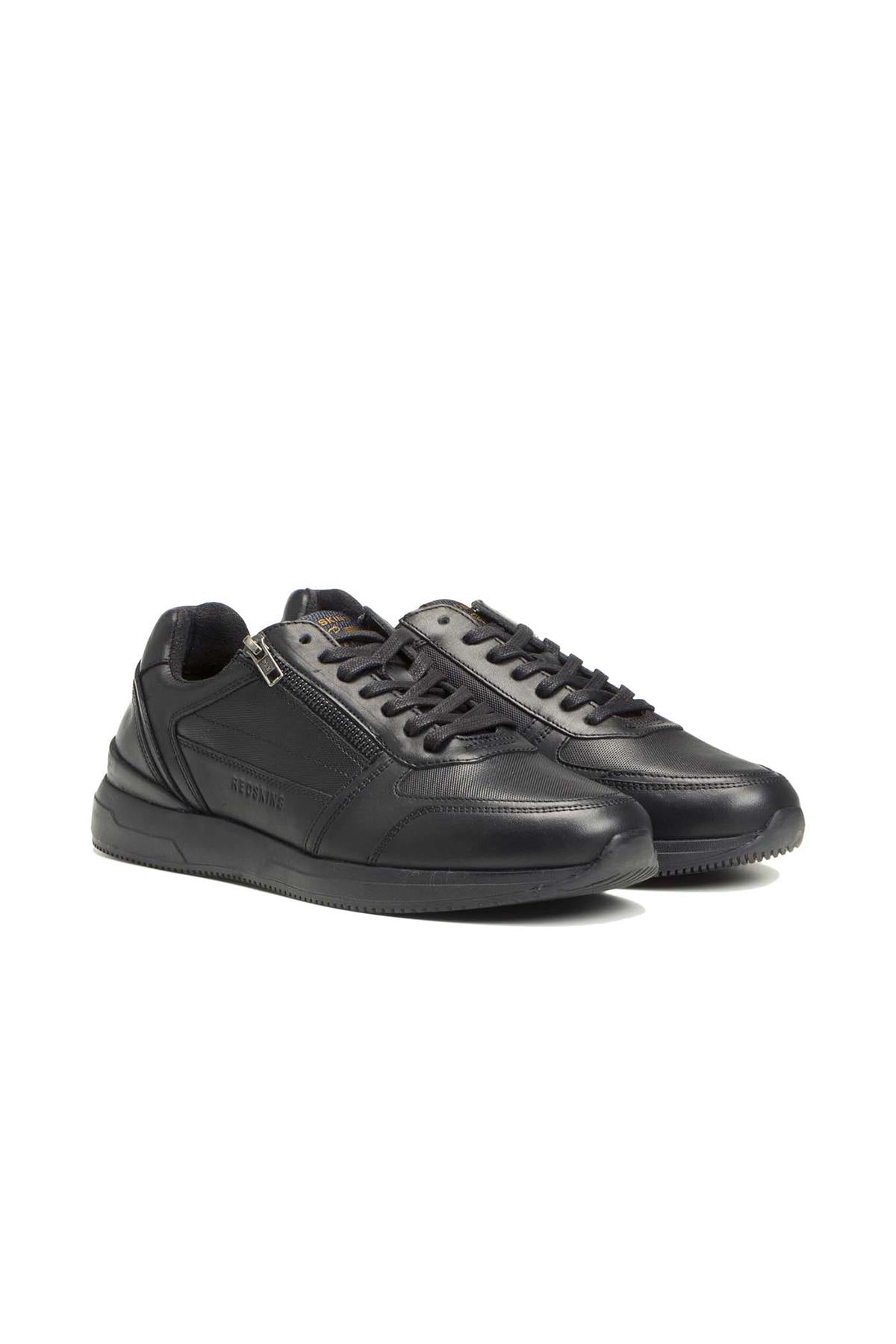 Baskets En Cuir Homme Redskins CALLIAS NOIR — vue 1