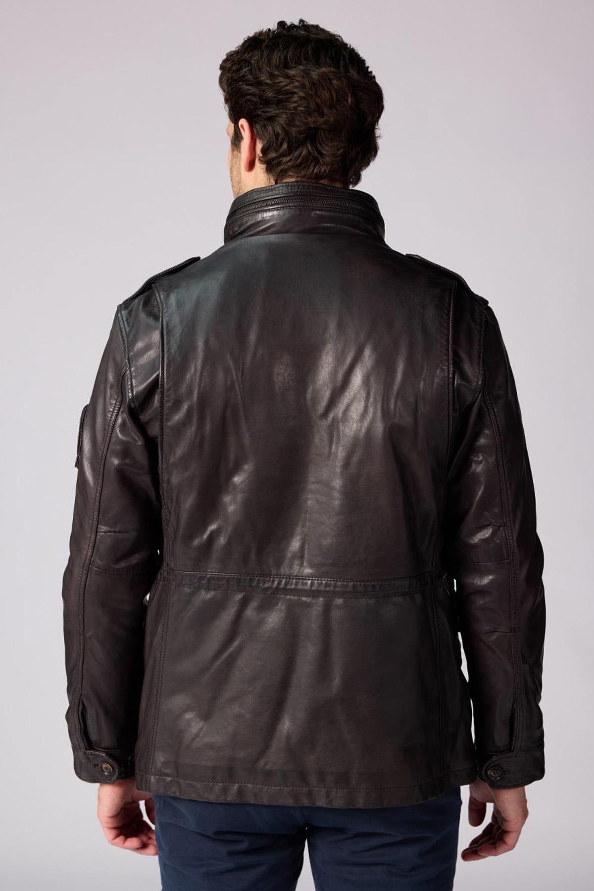 Giacche Uomo Patrouille De France BATTLE DITY DARK BROWN — vista 3