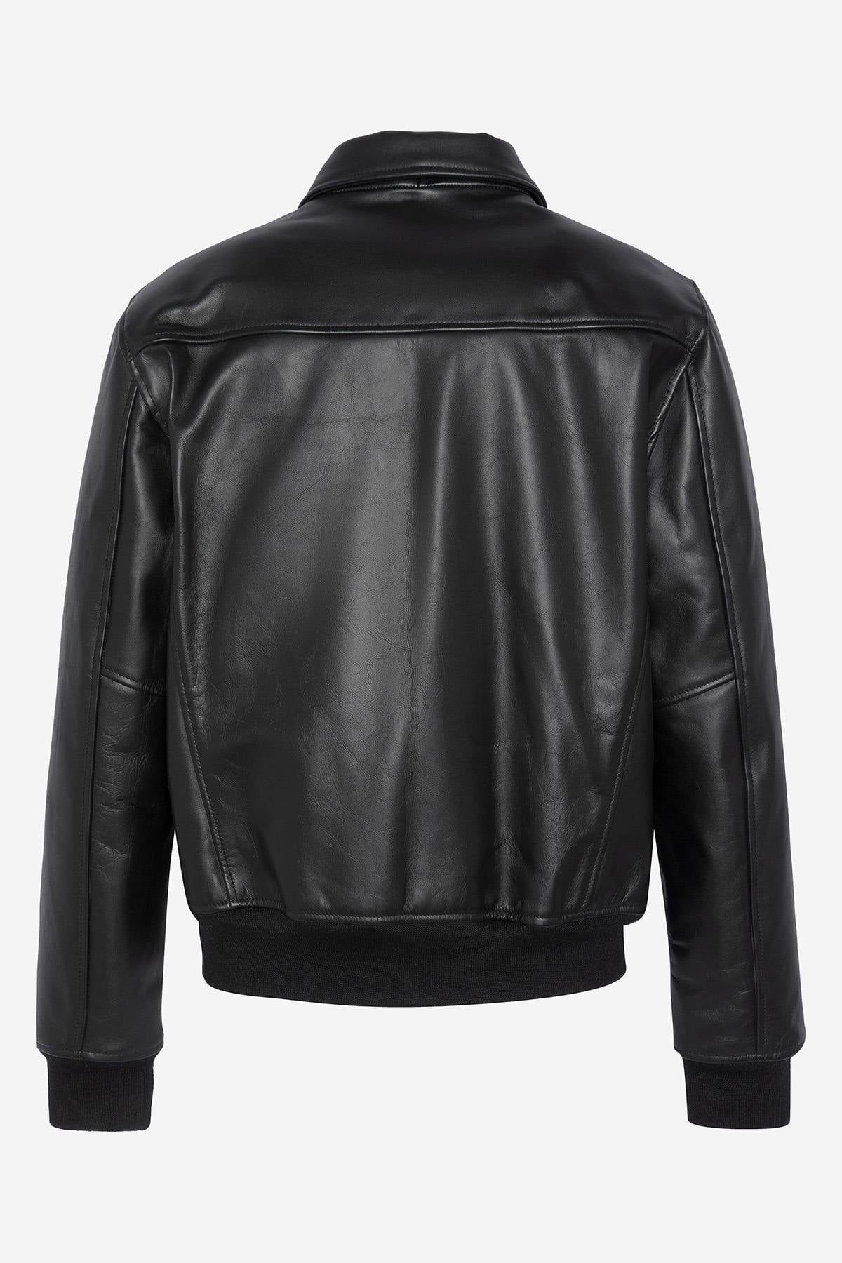 Blouson Homme Schott LC5100RIB BLACK — vue 6
