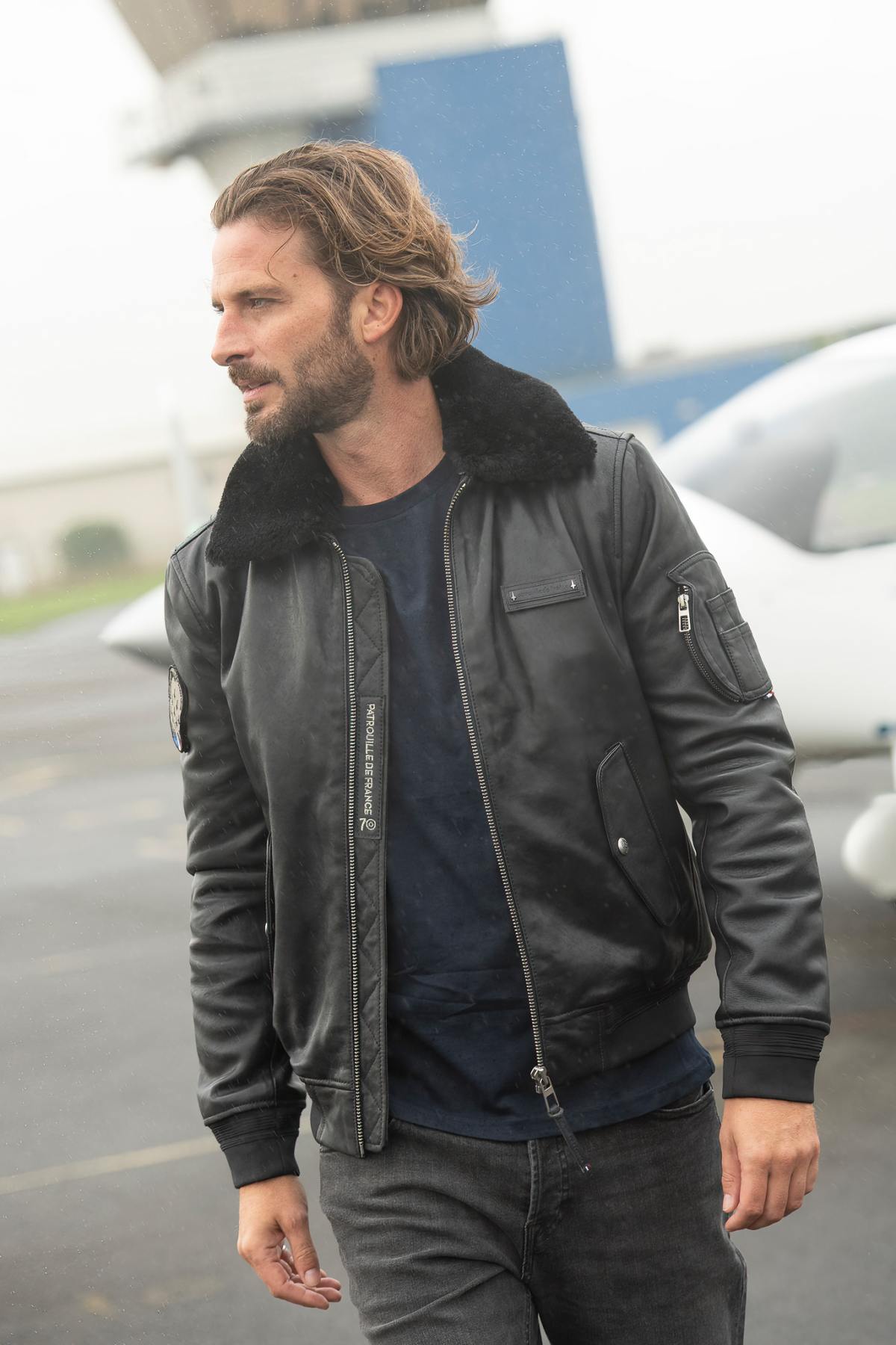 Giacche Uomo Patrouille De France OFFICIAL 70 ALPHA DARK NAVY — vista 11