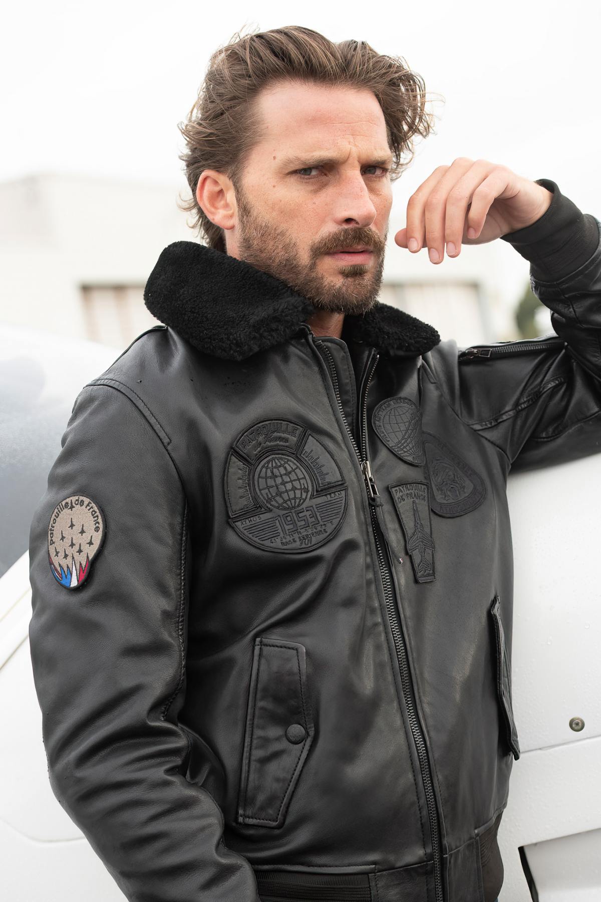Chaqueta Hombre Patrouille De France LEGION ALPHA BLACK — vista 1