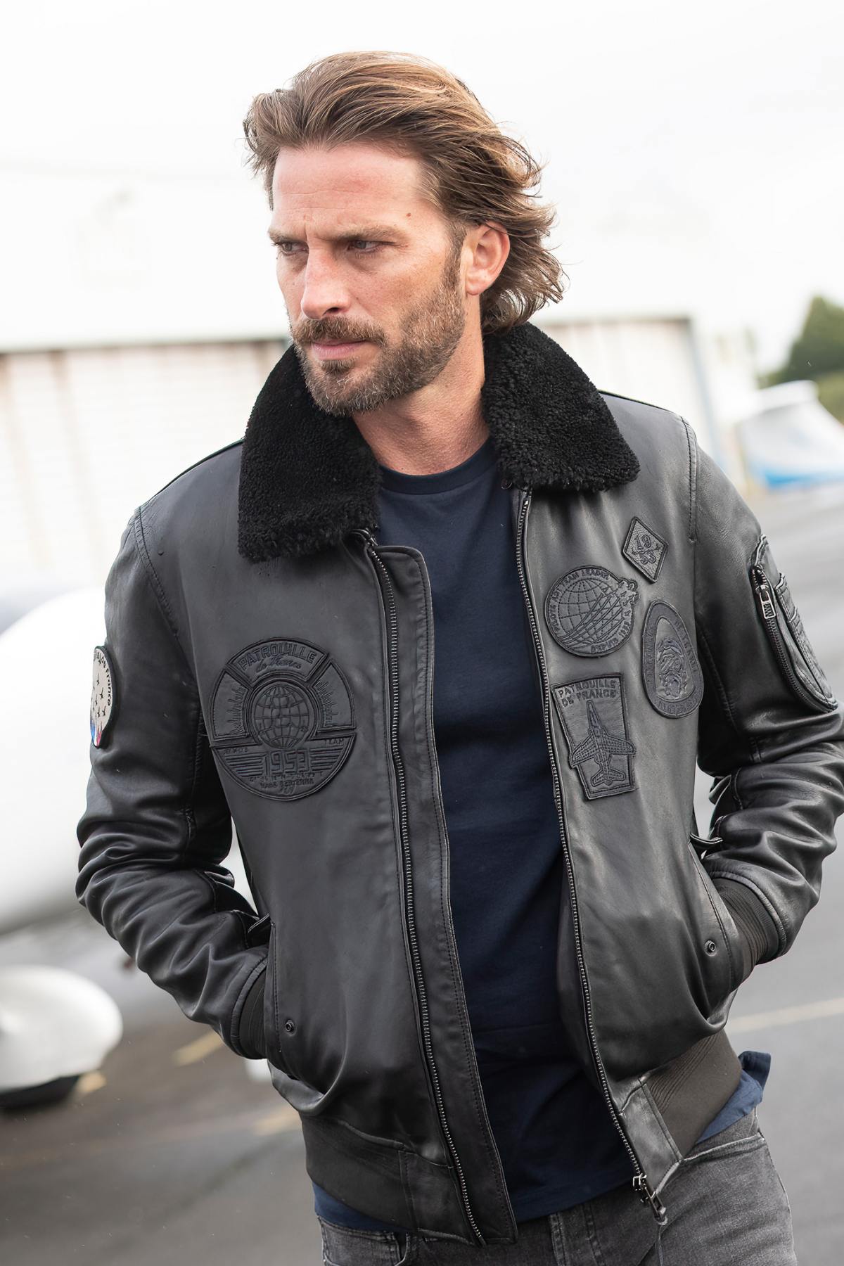Chaqueta Hombre Patrouille De France LEGION ALPHA BLACK — vista 12
