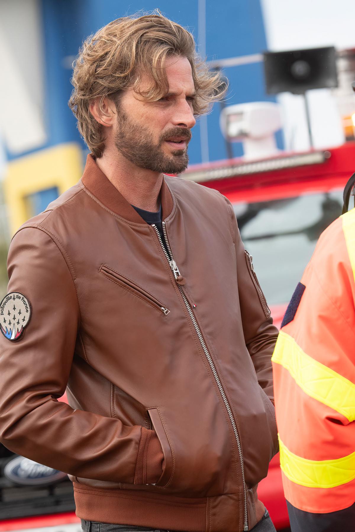 Chaqueta Hombre Patrouille De France GUN PALOMA COGNAC — vista 2