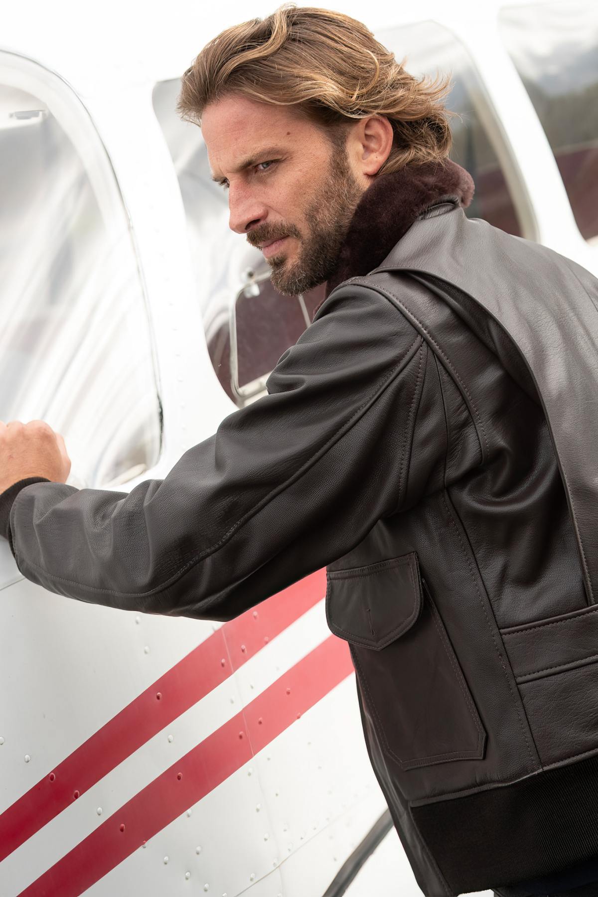 Herren Jacke Cooper Original OLD COOPER G1 BROWN — Ansicht 3