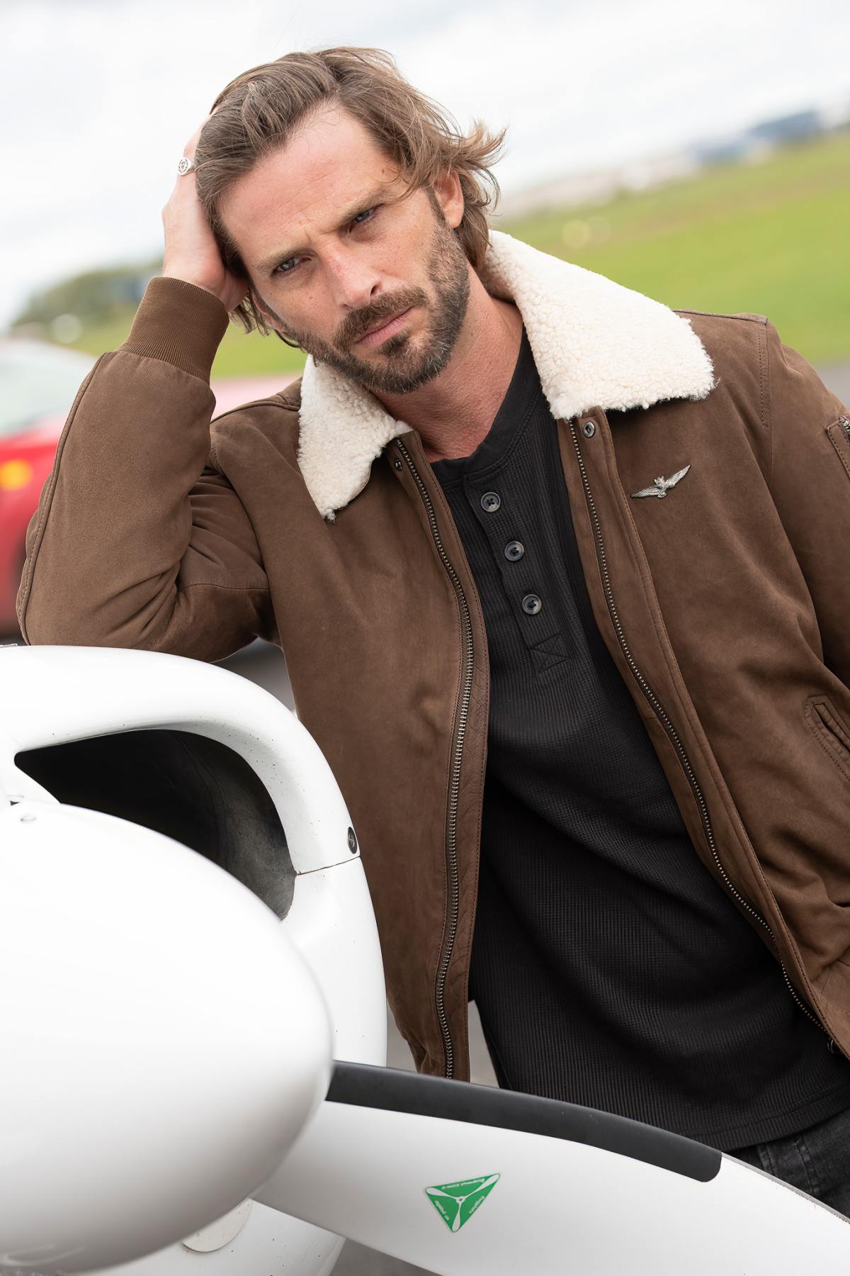 Chaqueta Hombre Aeronautica Militare PN948PL248 00009 CHOCOLATE — vista 1