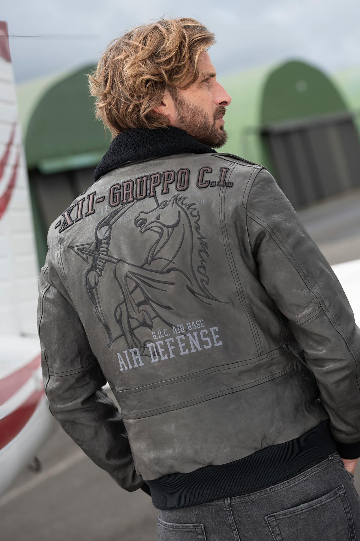Giacche Uomo Aeronautica Militare PN953PL147 00010 ANTRACITE — vista 1