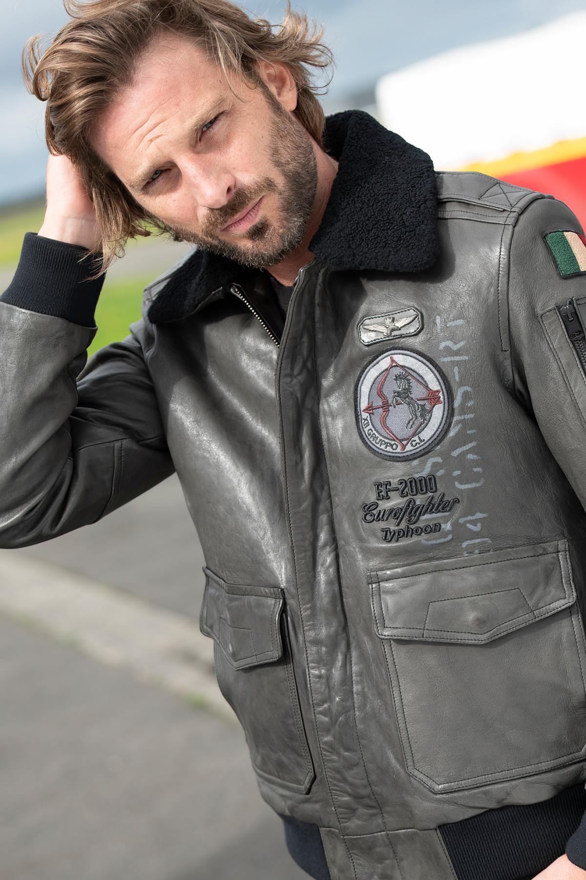 Giacche Uomo Aeronautica Militare PN953PL147 00010 ANTRACITE — vista 6