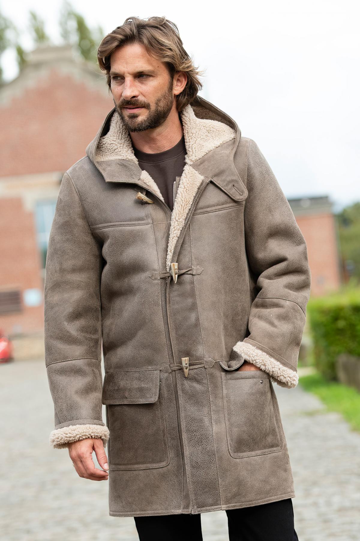 Giacche Uomo Cityzen DUFFLECOAT SABLE — vista 4