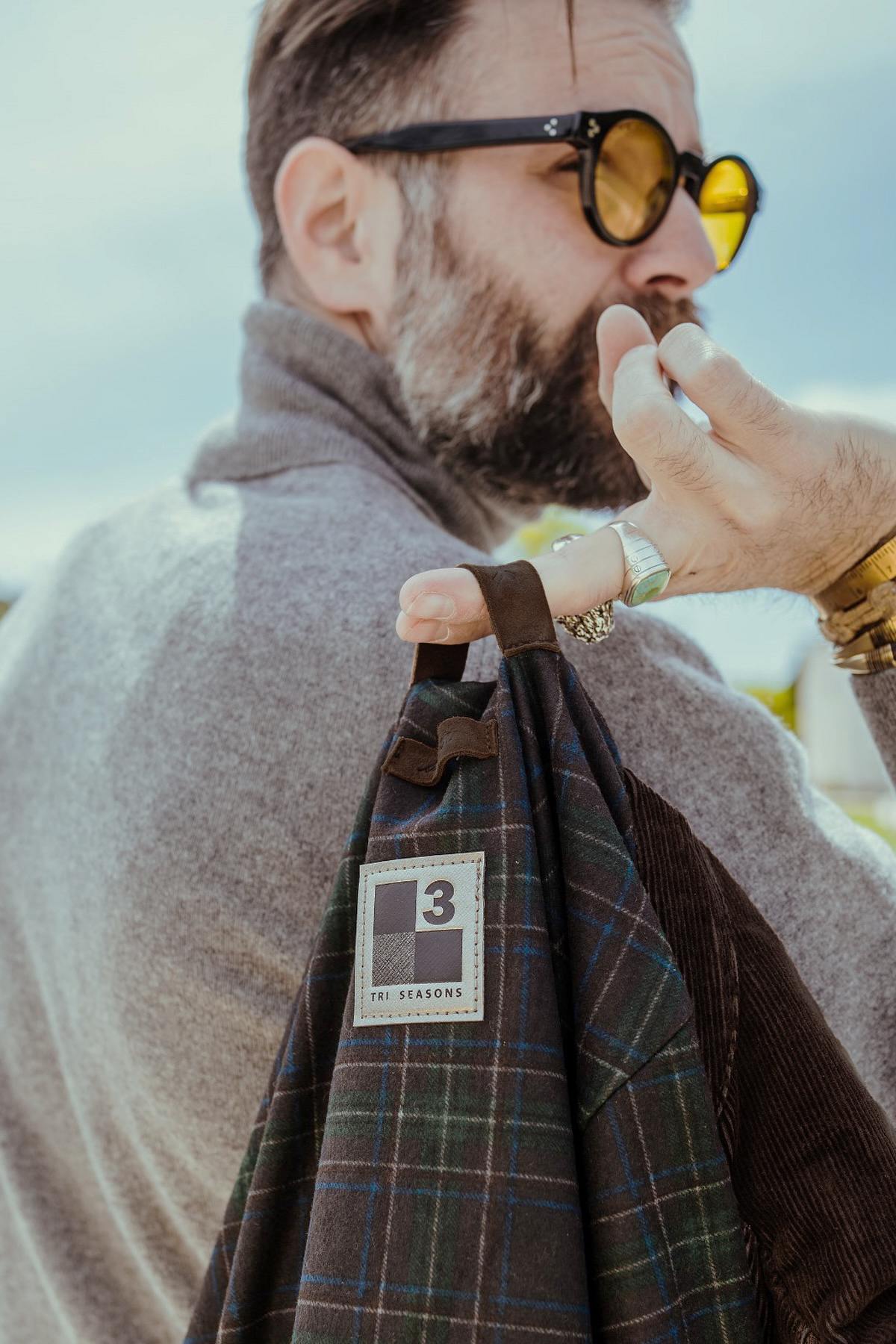 Blouson Homme The Jack Leathers OTTAVIANO + TRI SEASONS BURNED SUEDE WHISKY — vue 9