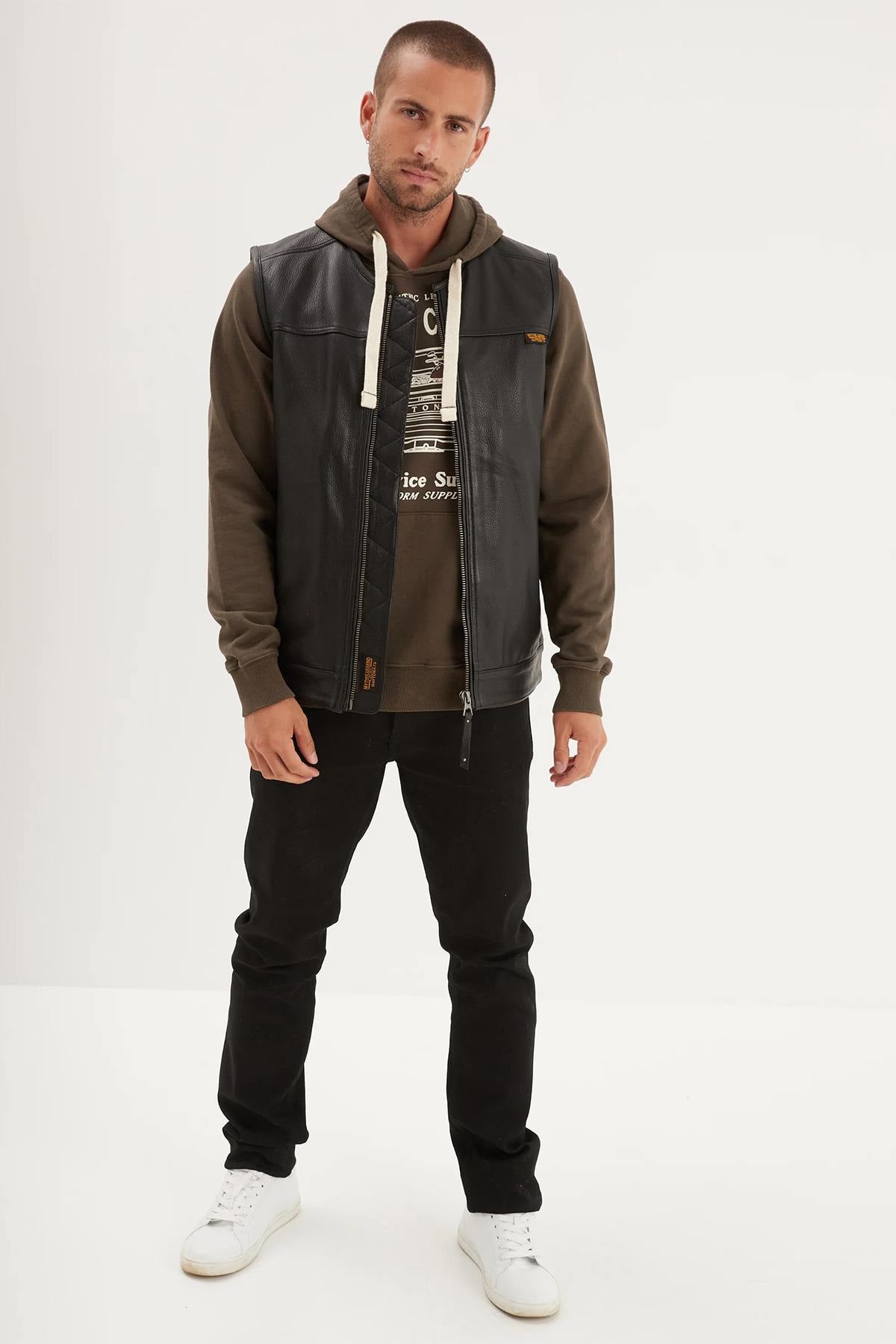 Gilet Uomo Daytona WEST ROAD GOAT DEER BLACK  — vista 7
