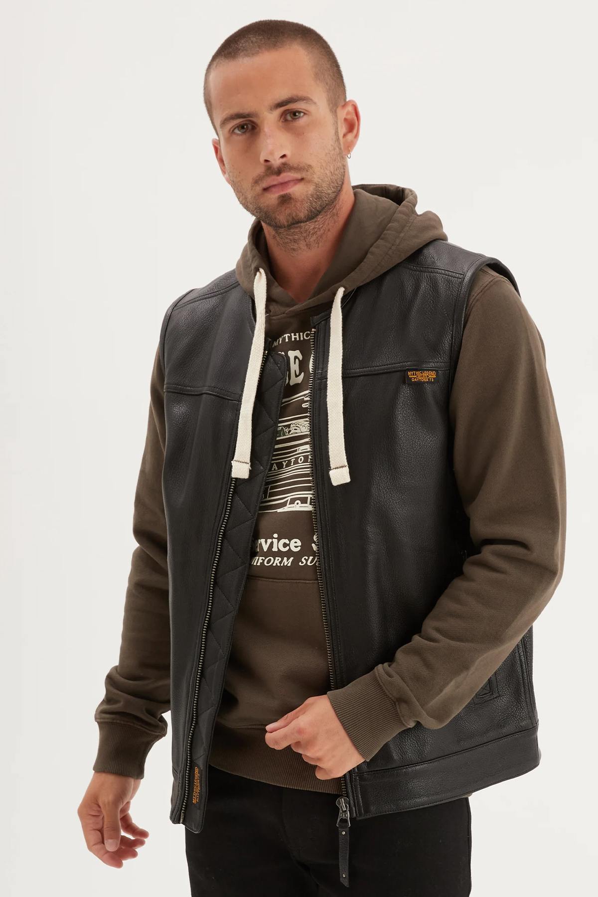 Gilet Uomo Daytona WEST ROAD GOAT DEER BLACK  — vista 5