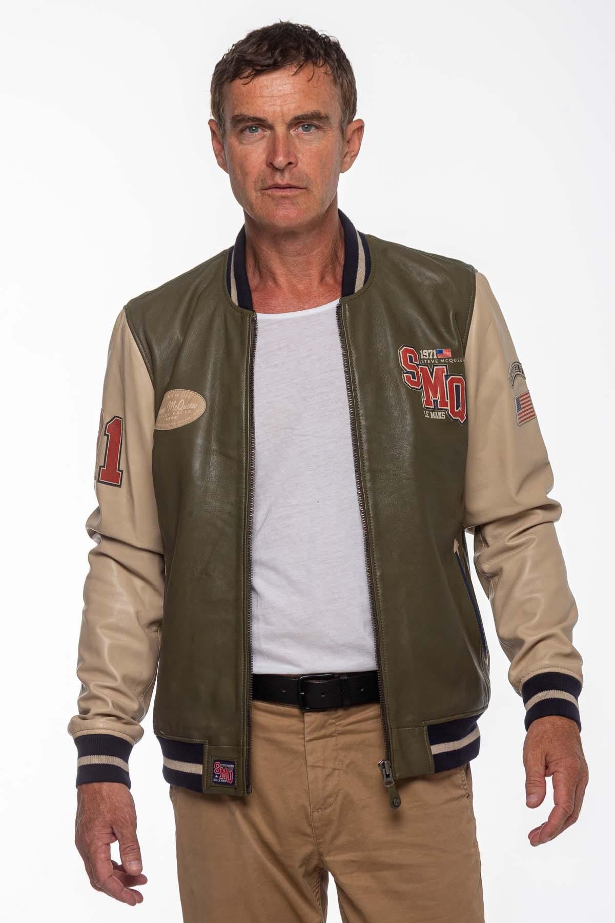 Blouson Homme Steve Mcqueen COOLER KING STEVE MCQUEEN LIGHT KAKI — vue 5