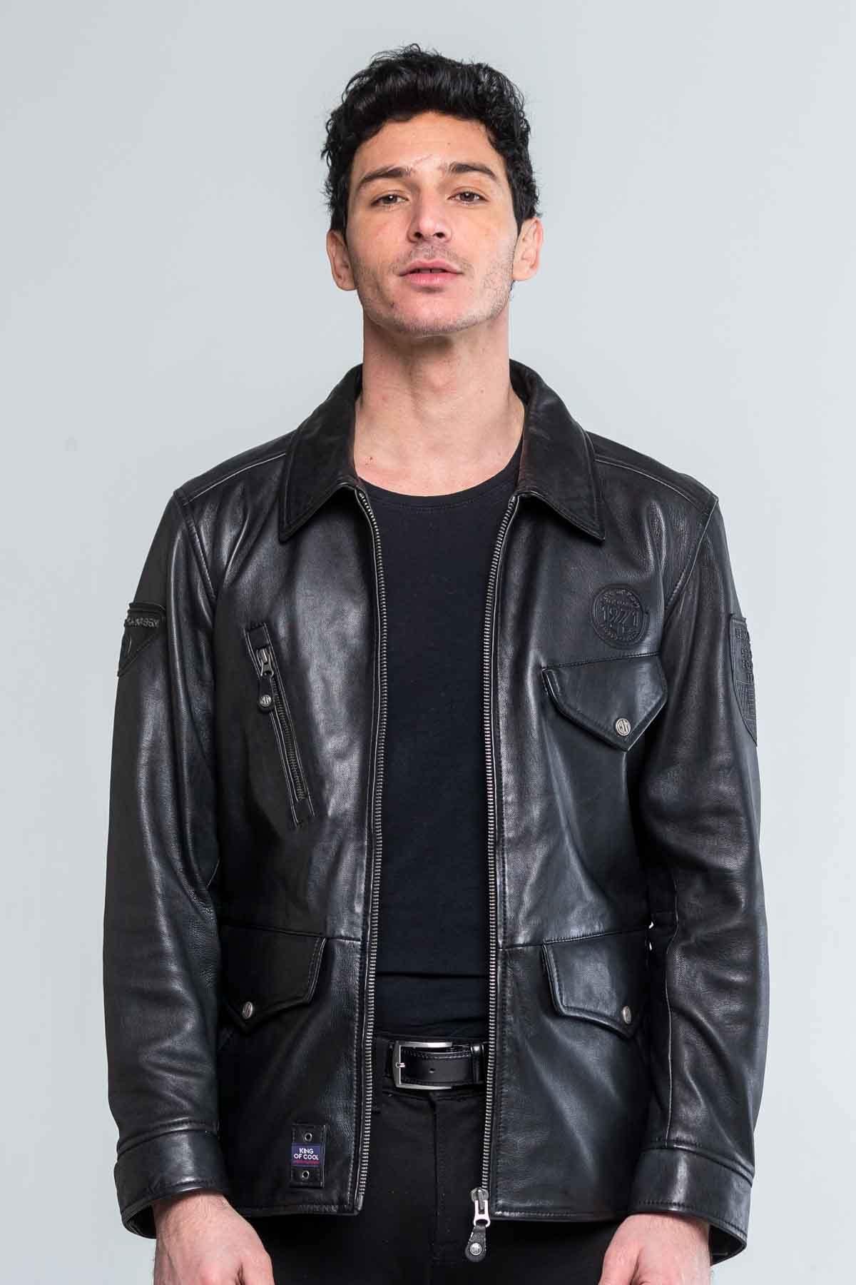 Cazadora Hombre Steve Mcqueen SEDWICK3 BLACK — vista 1