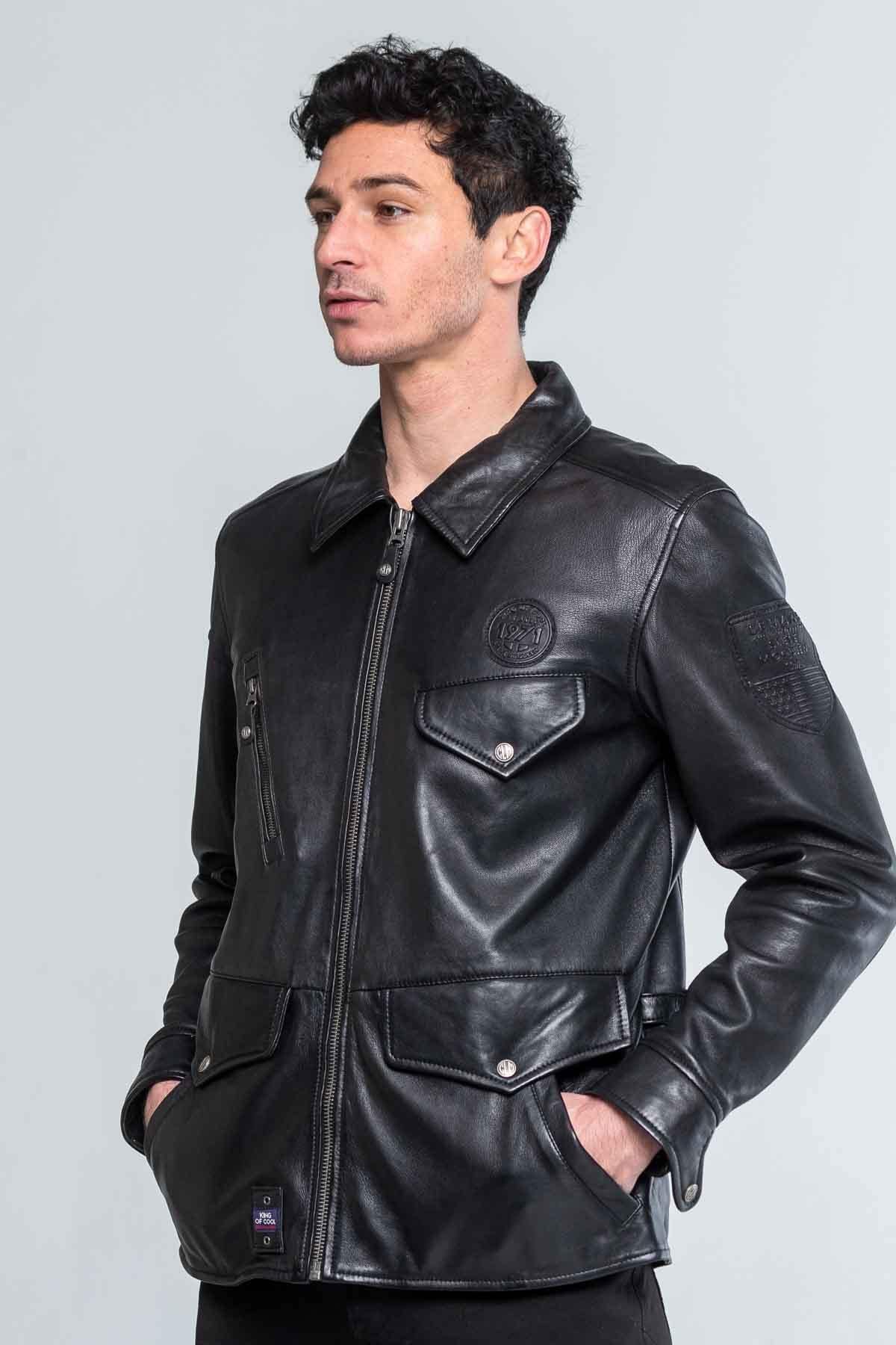 Cazadora Hombre Steve Mcqueen SEDWICK3 BLACK — vista 3
