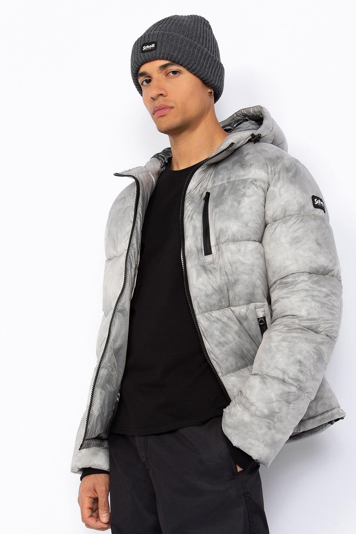 Giacche Uomo Schott INWOOD LIGHT GREY — vista 3