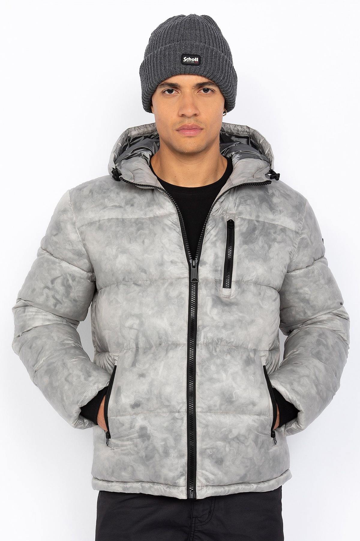 Giacche Uomo Schott INWOOD LIGHT GREY — vista 1