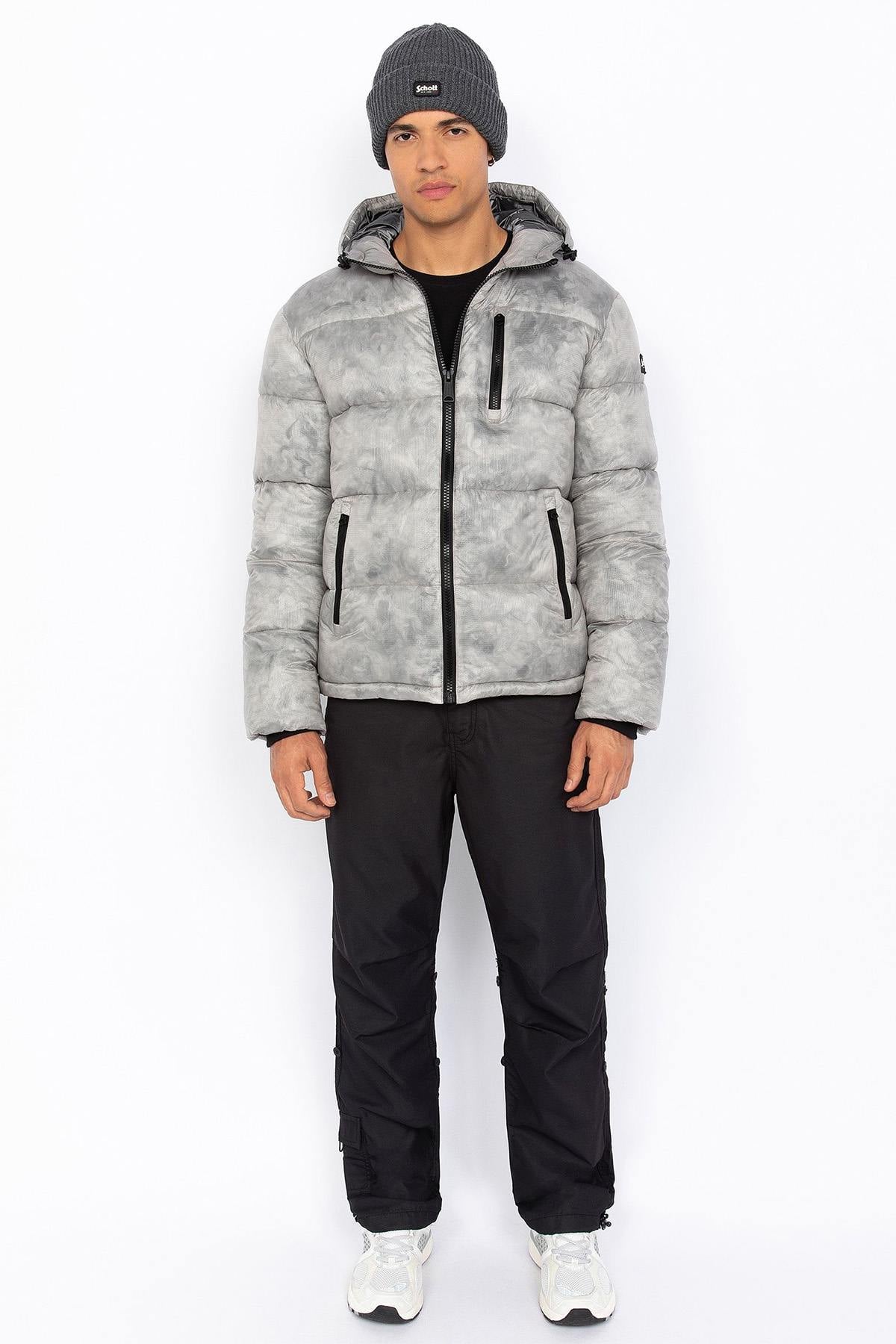 Giacche Uomo Schott INWOOD LIGHT GREY — vista 10