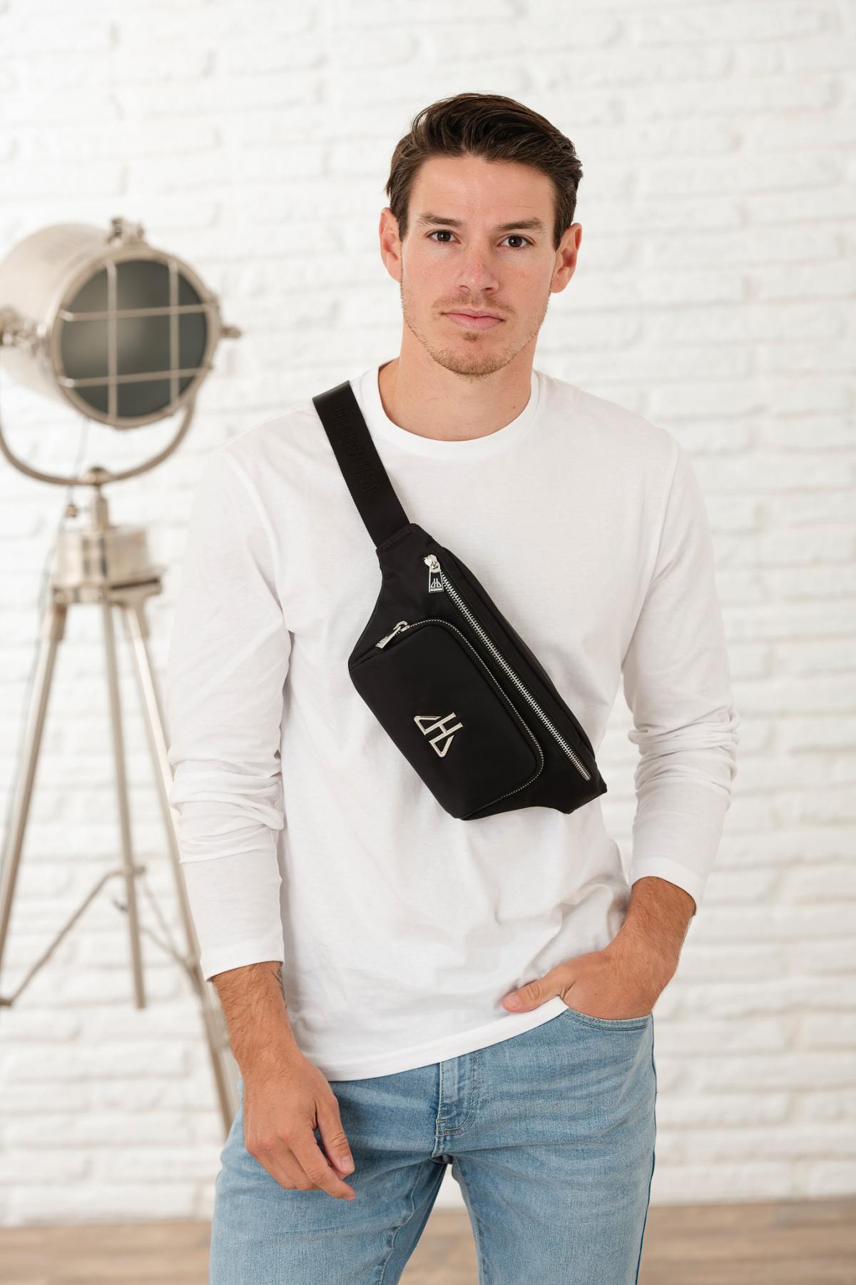 Sacoche Homme Horspist PANAME BLACK NYLON V2 — vue 8
