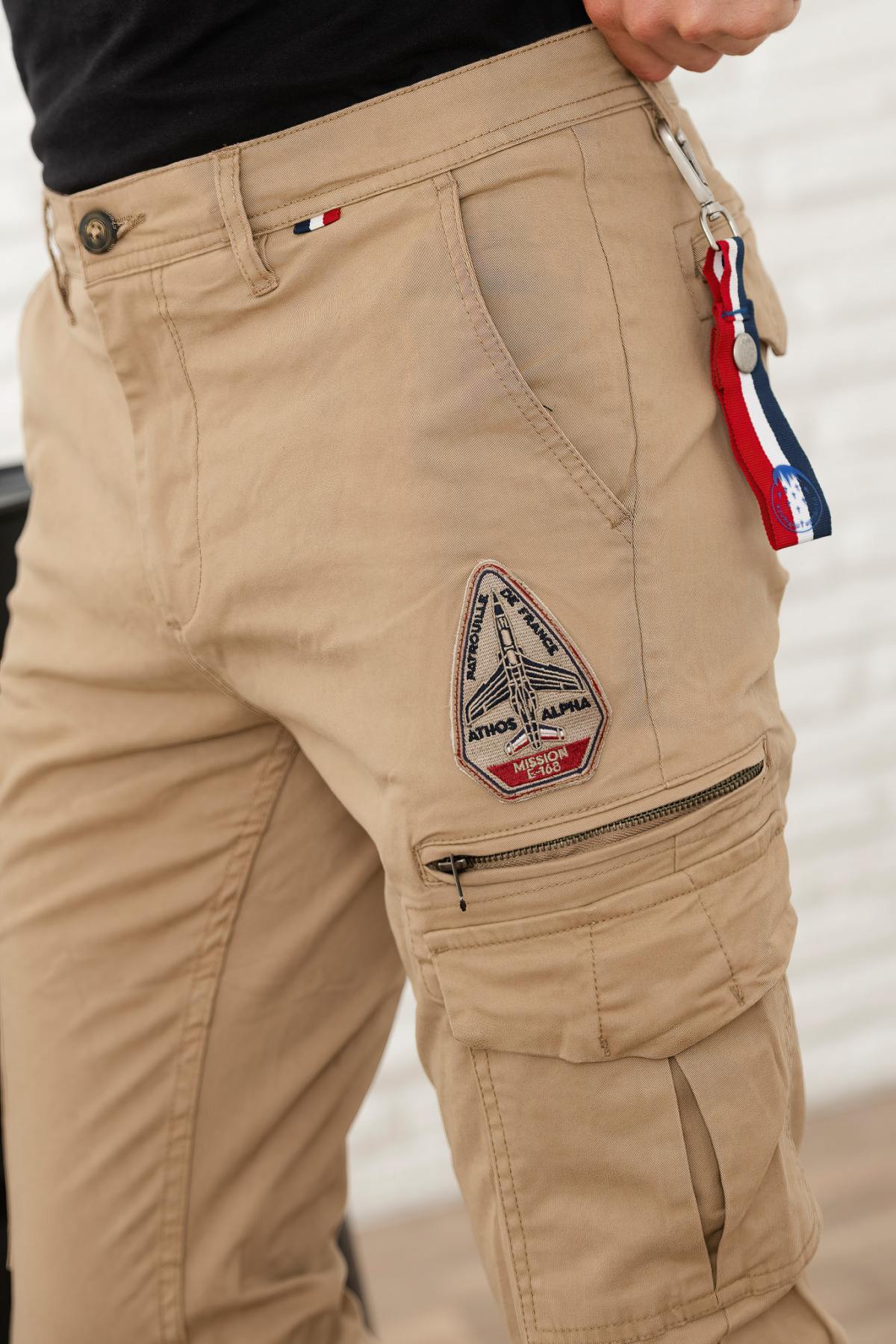 Pantaloni Uomo Patrouille De France AIX VISION BEIGE — vista 4