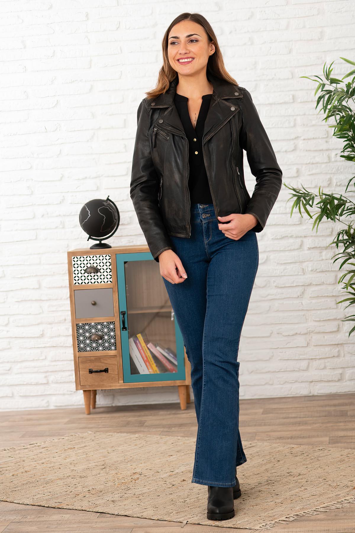 Damen Jacke Oakwood CLIPS MARRON VIEILLI 560 — Ansicht 6