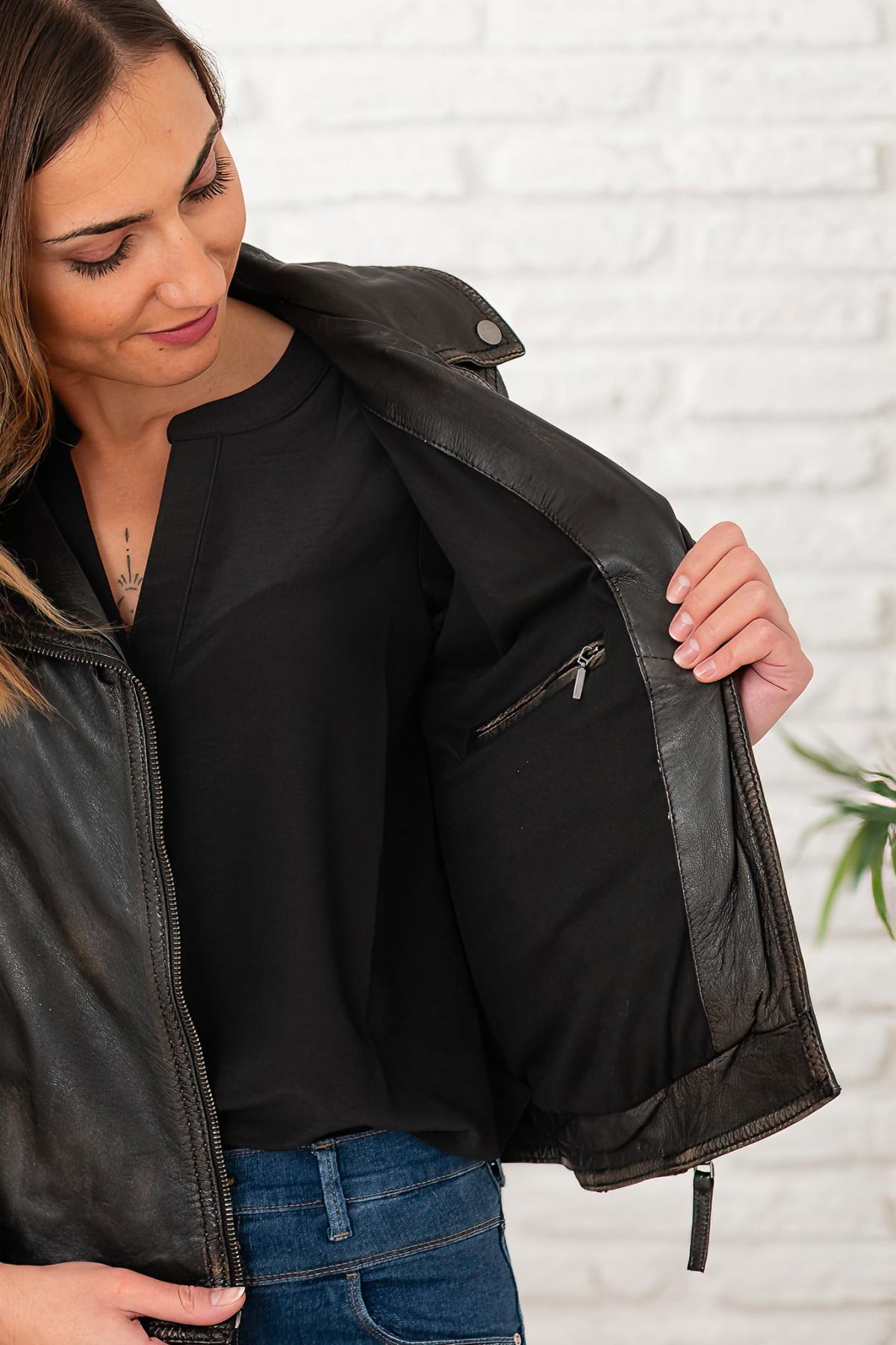 Damen Jacke Oakwood CLIPS MARRON VIEILLI 560 — Ansicht 7