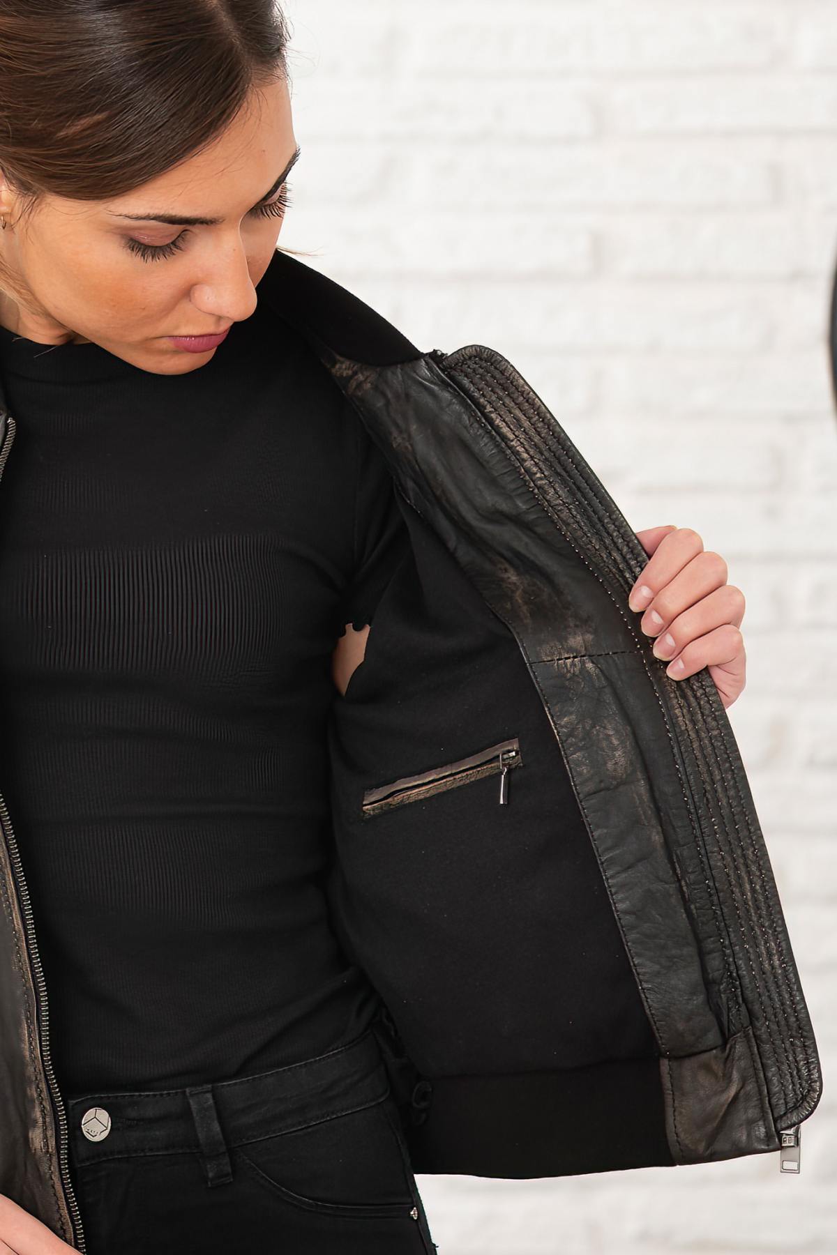 Chaqueta Mujeres Oakwood FRANKIE MARRON VIEILLI 560 — vista 5