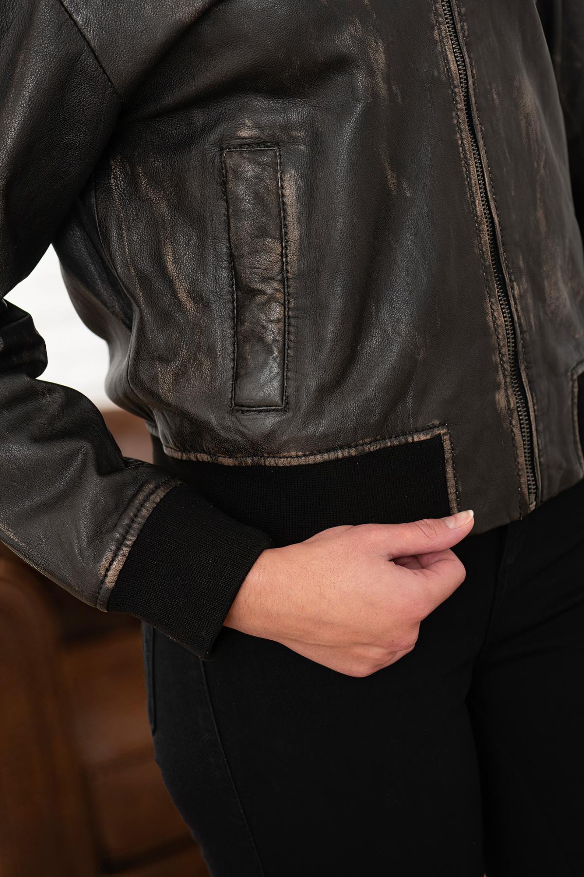 Chaqueta Mujeres Oakwood FRANKIE MARRON VIEILLI 560 — vista 4