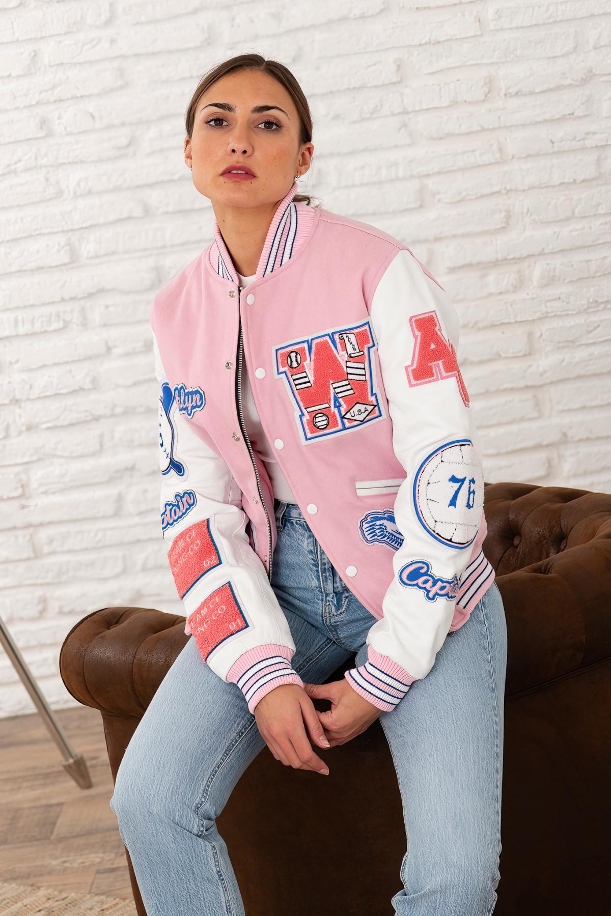 Blouson Femme American College AC-08 PINK — vue 1